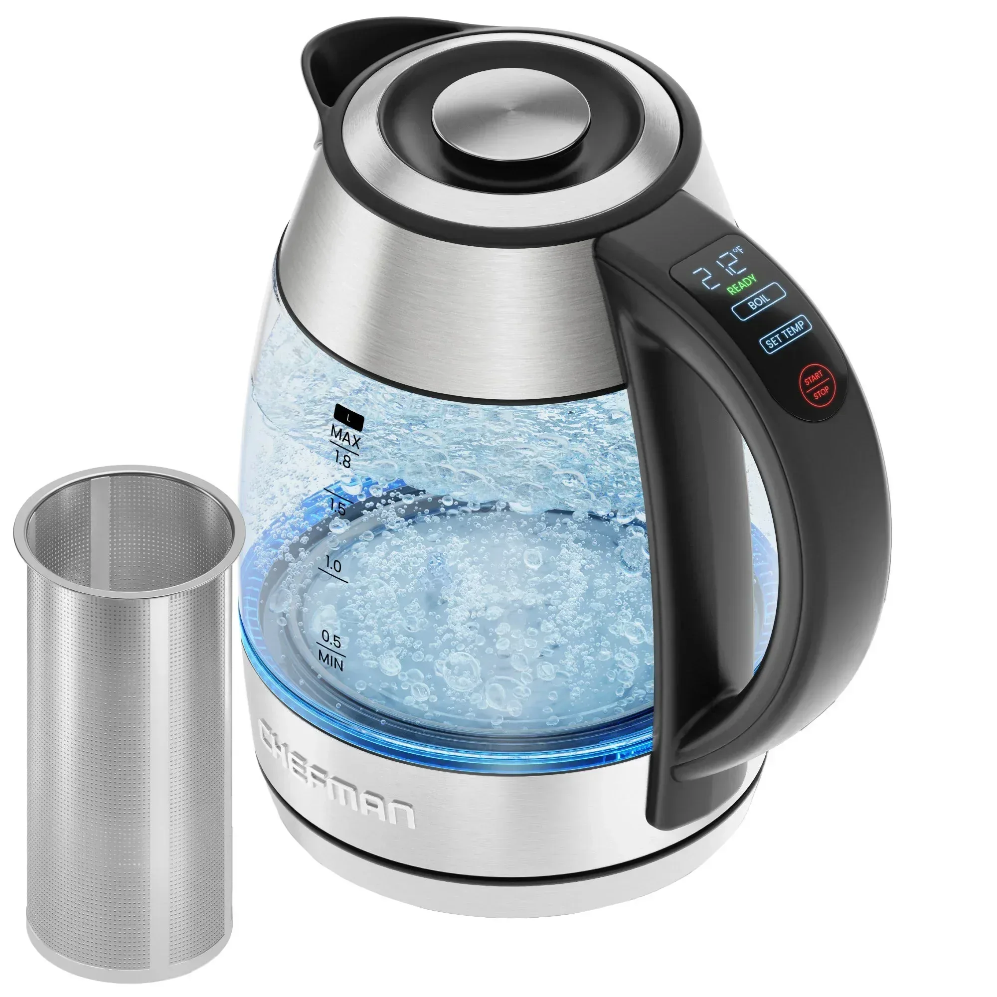 Chefman Custom-Temp 1.8L Electric Kettle - Image 8