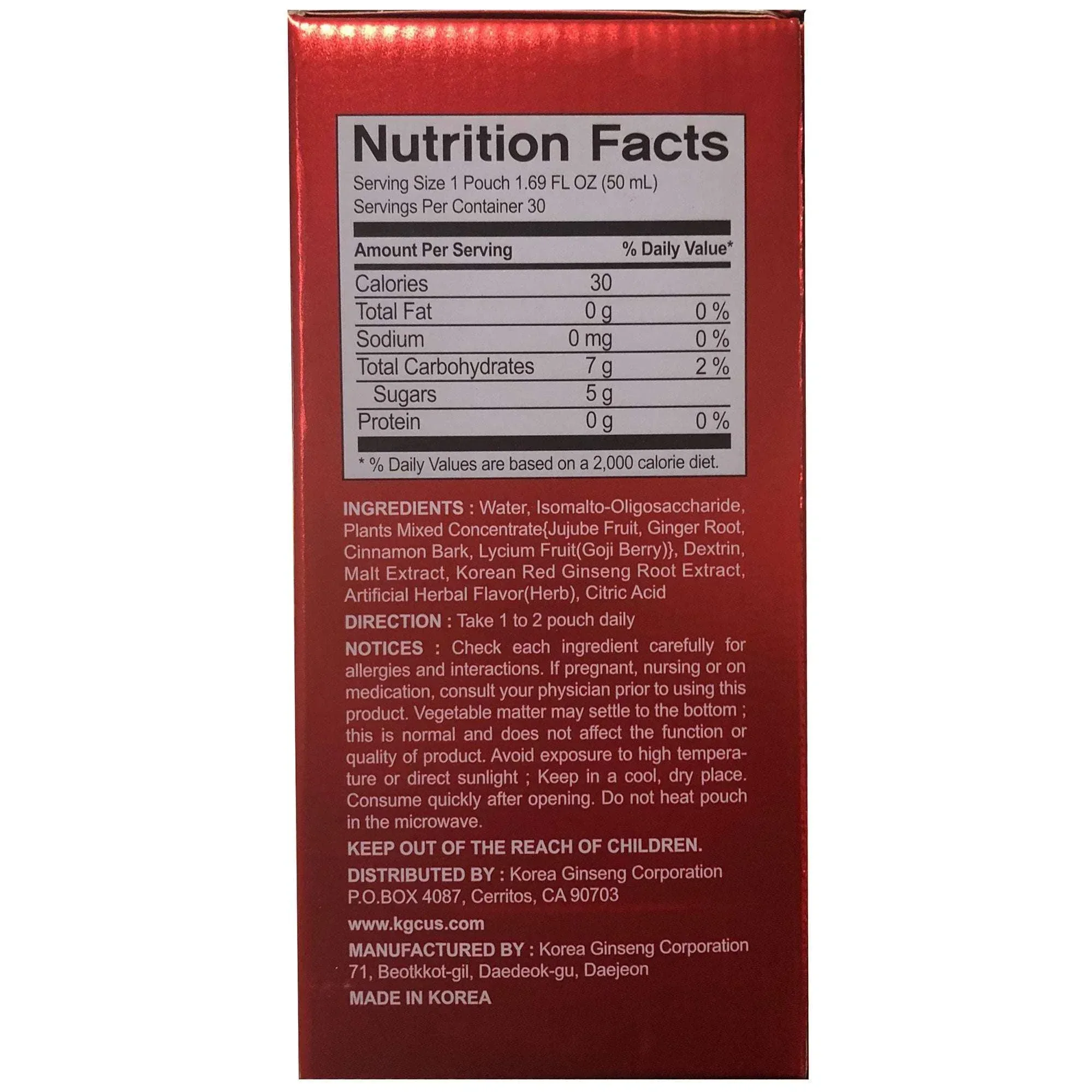 CheongKwanJang Hong Sam Won Red Ginseng Drink, 1.69 fl oz, 30-Count - Image 3