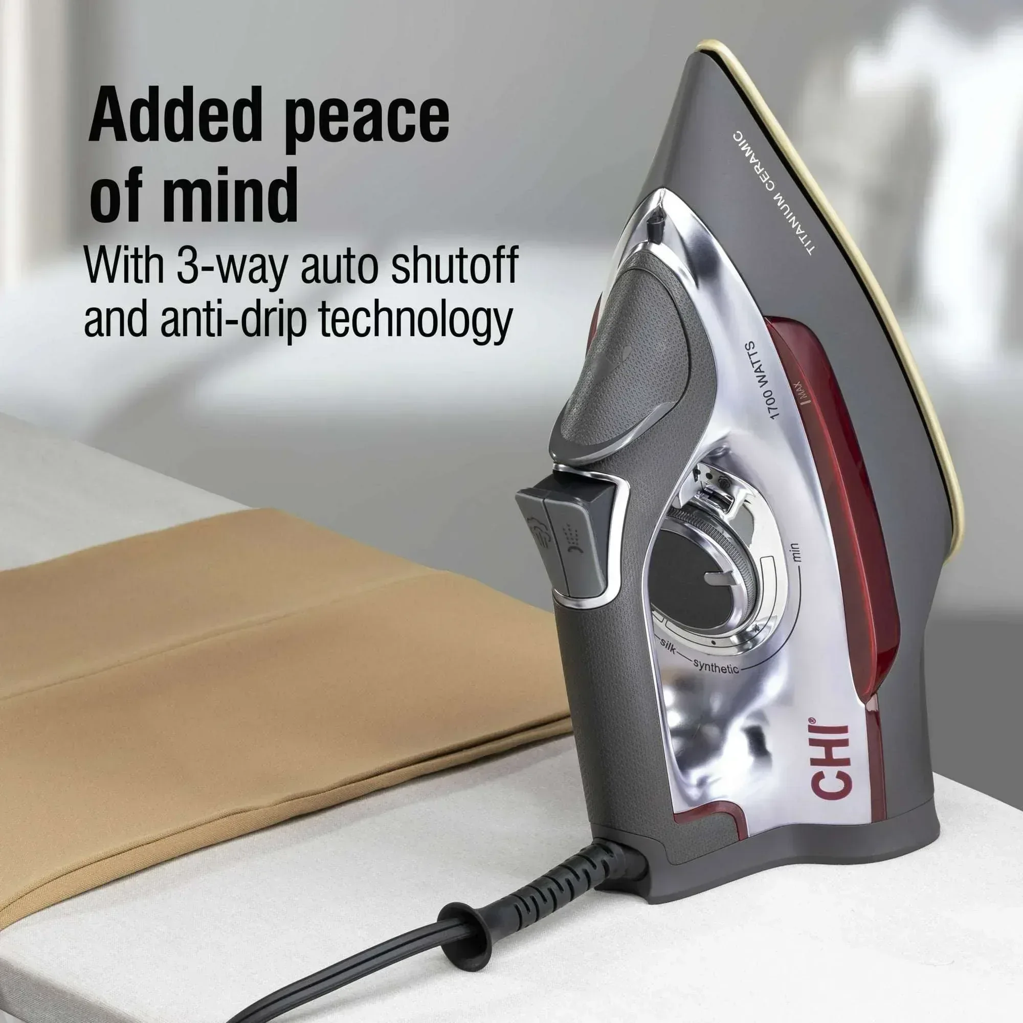 CHI Professional Iron, Titanium-infused Ceramic Soleplate, 13101 - Image 5