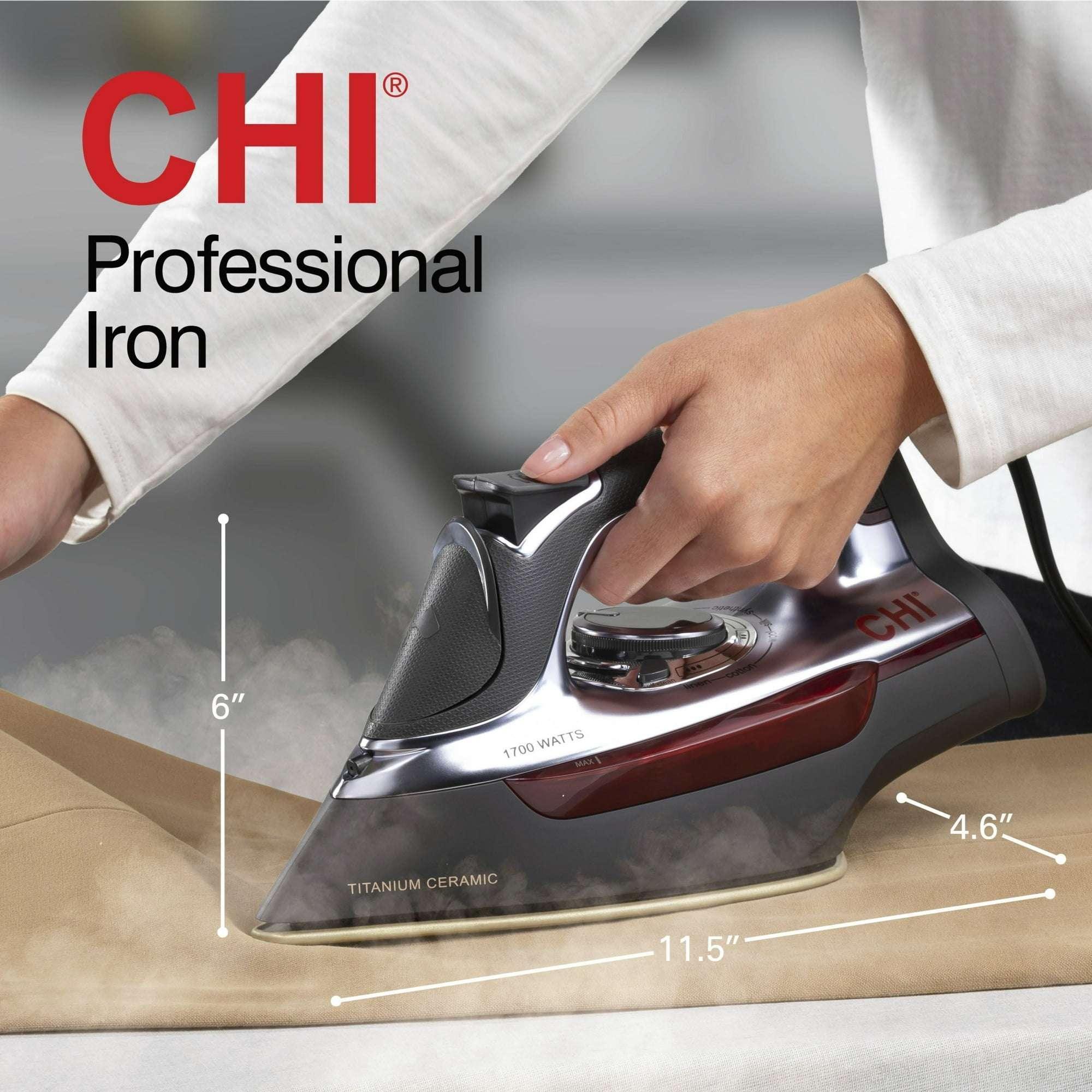 CHI Professional Iron, Titanium-infused Ceramic Soleplate, 13101 - Image 8