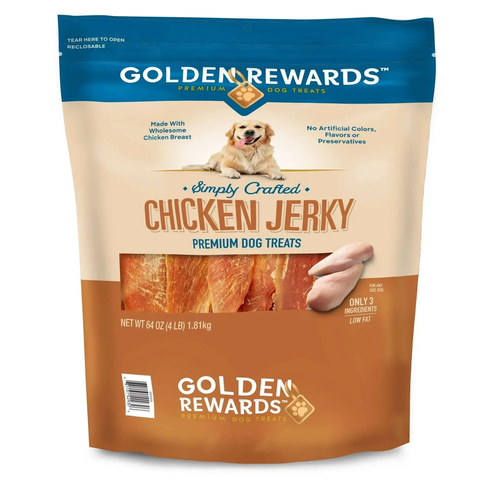 Golden Rewards Chicken Flavor Premium Dry Jerky Treats for All Dogs - Image 10