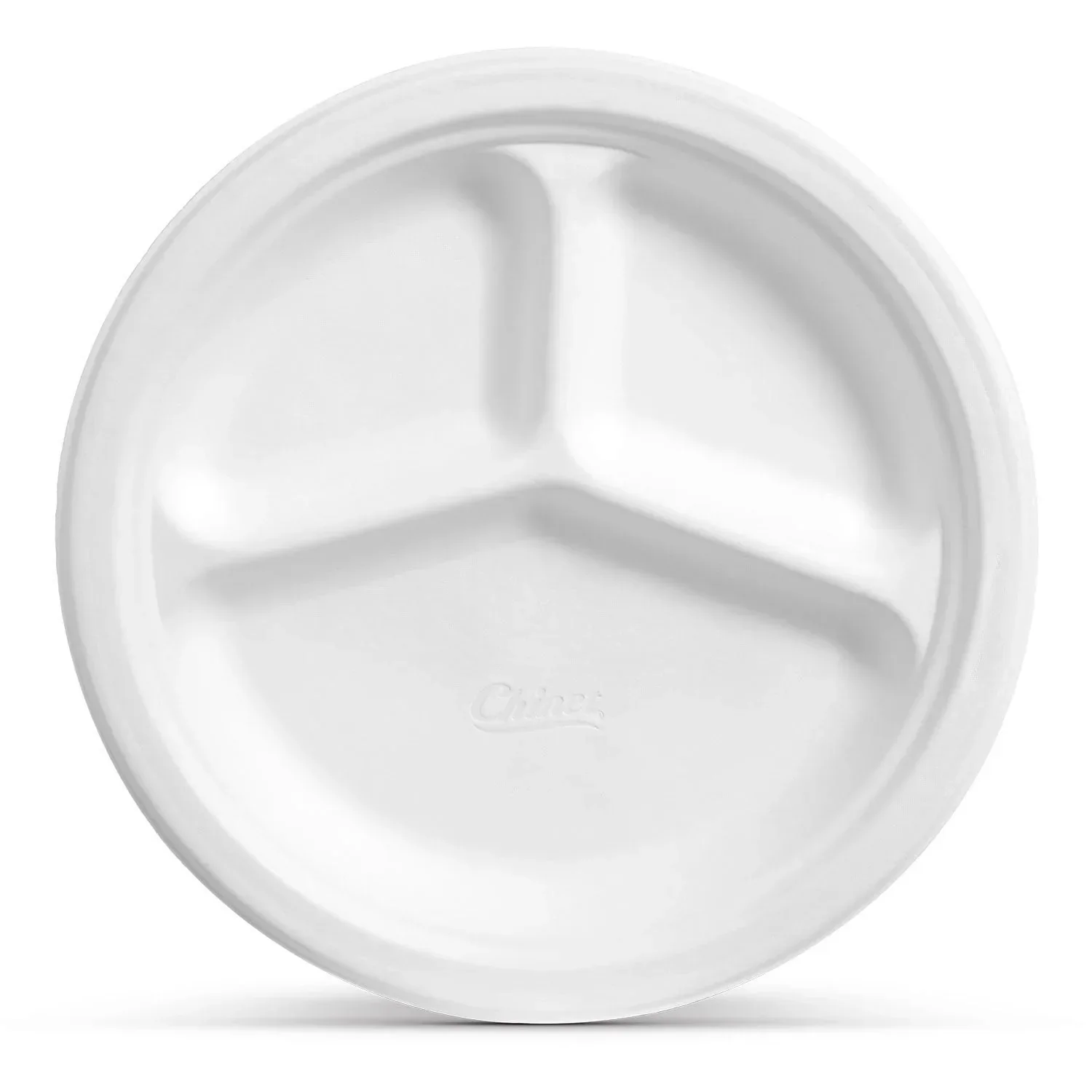 Chinet Classic Compartment Paper Plate, 10.38", 165 ct. - Image 2