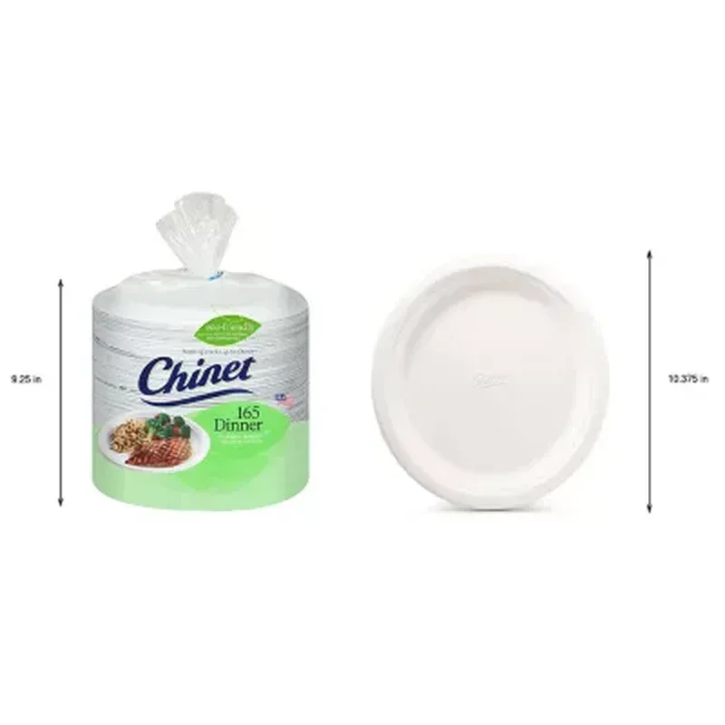 Chinet Classic White 10-3/8" Dinner Plates (165 Ct.) - Image 7