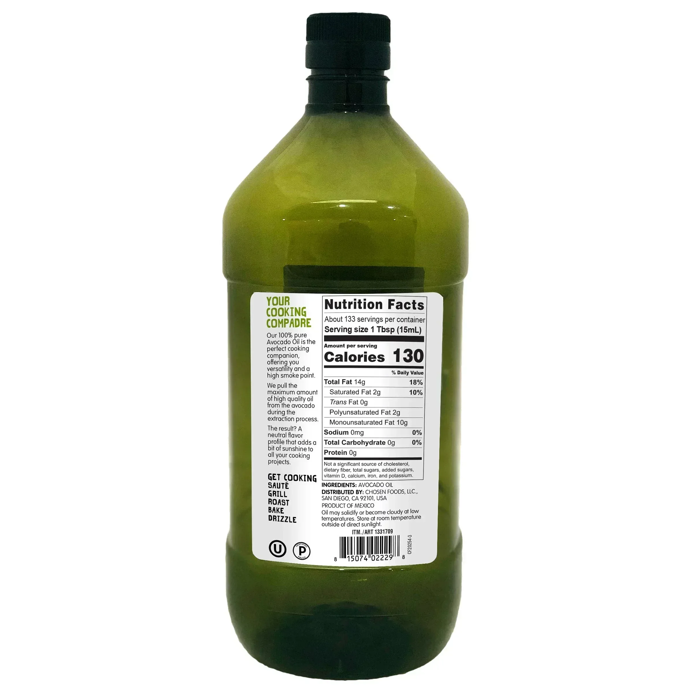 Chosen Foods, 100% Pure Avocado Oil, 2 L - Image 4