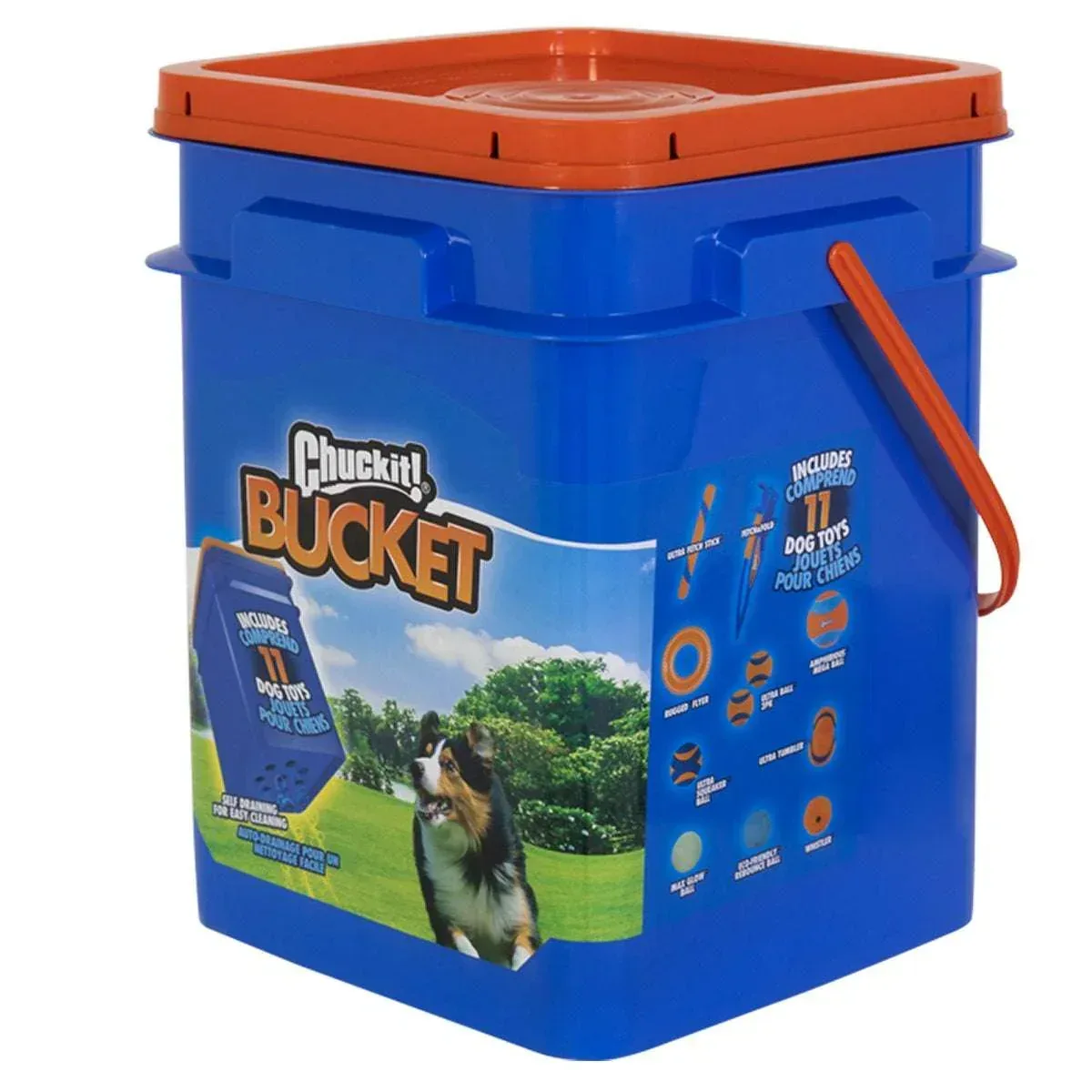 ChuckIt! Bucket Fetch Dog Toys, 11 Assorted Toys - Image 3