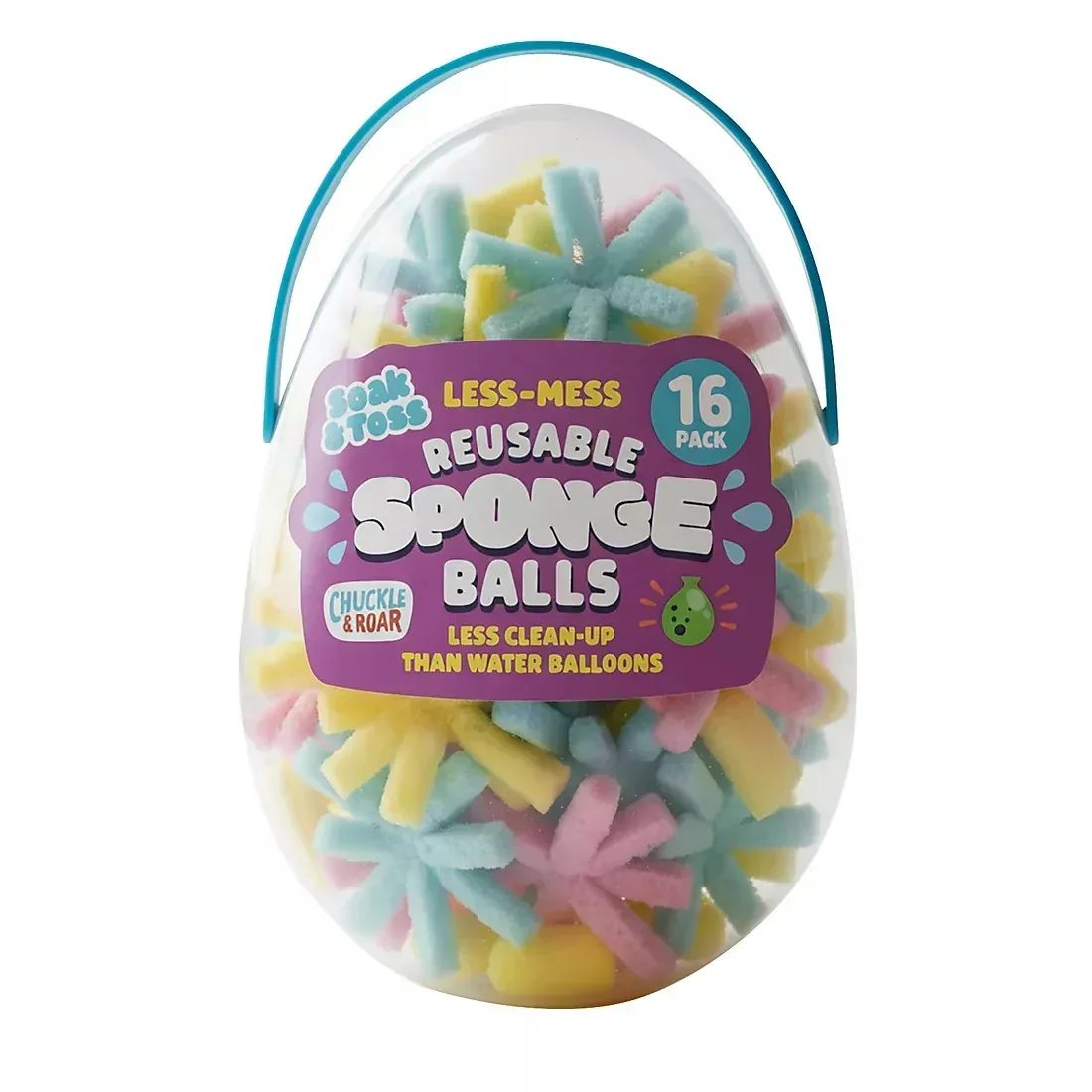 Chuckle and Roar Reusable Spongeballs 16pk .