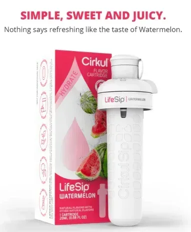 Cirkul LifeSip Watermelon Flavor Cartridge, Drink Mix, 4-Pack - Image 3
