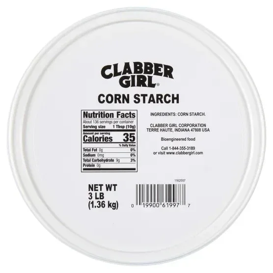 Clabber Girl Corn Starch, 3 lbs - Image 2