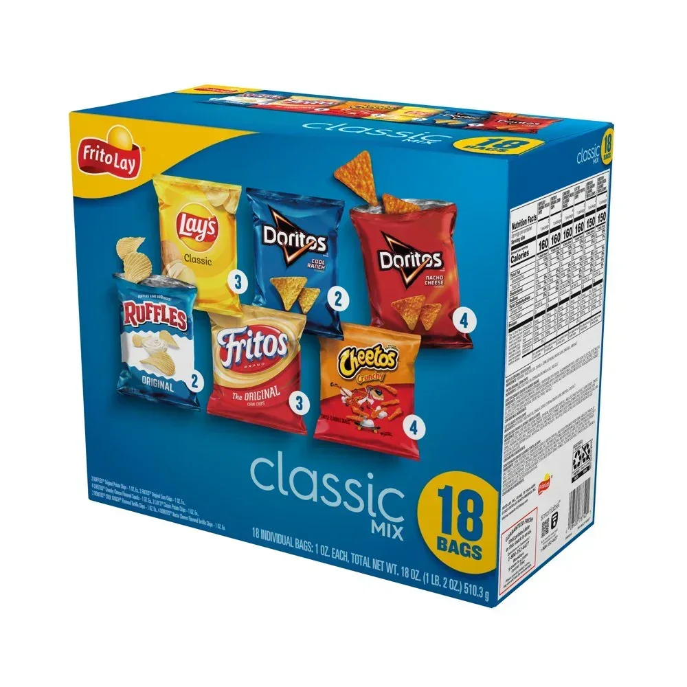 Classic Mix Variety Pack Snack Chips, 1Oz Bags, 18 Count Multipack (Assortment May Vary) - Image 4