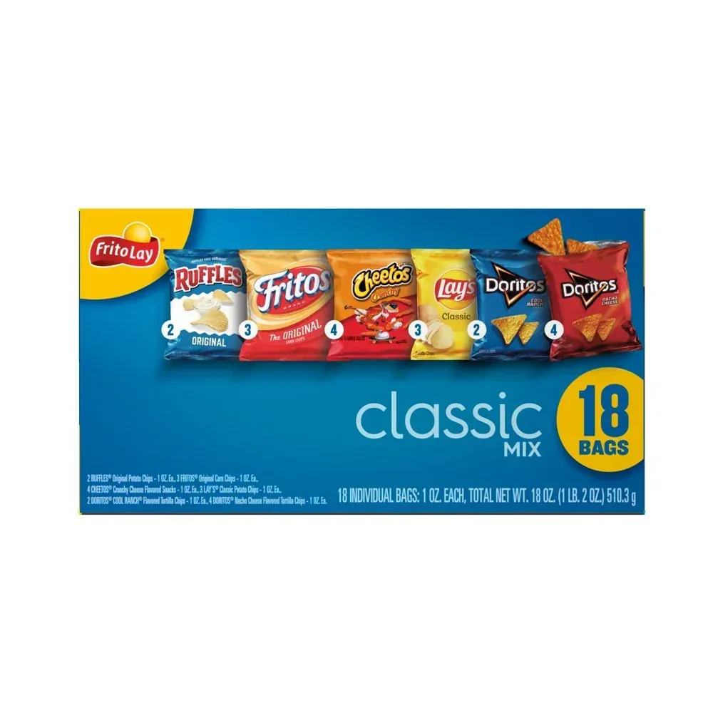 Classic Mix Variety Pack Snack Chips, 1Oz Bags, 18 Count Multipack (Assortment May Vary) - Image 5