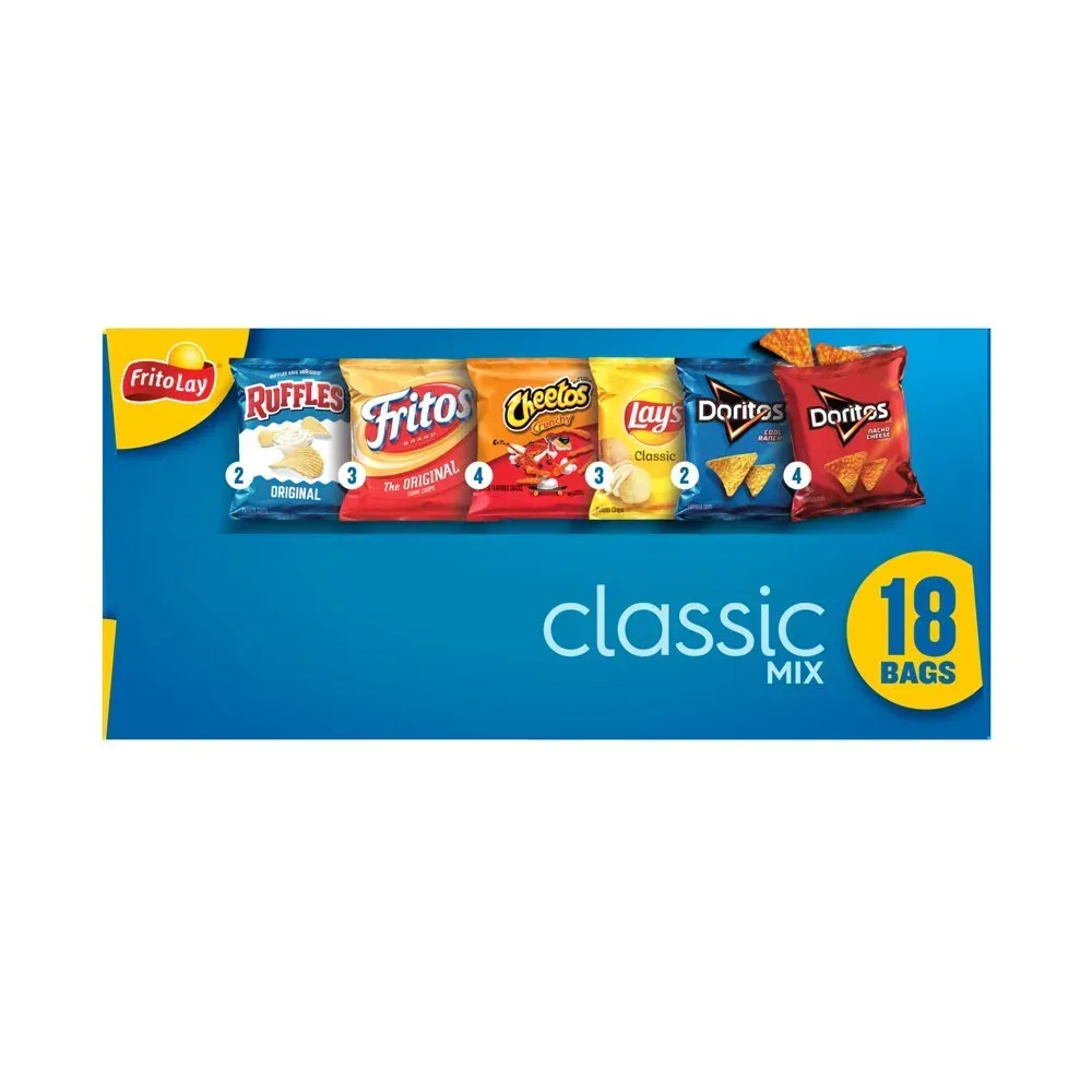 Classic Mix Variety Pack Snack Chips, 1Oz Bags, 18 Count Multipack (Assortment May Vary) - Image 6