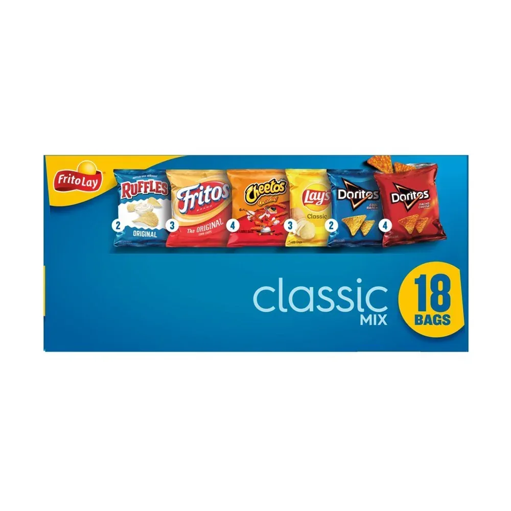 Classic Mix Variety Pack Snack Chips, 1Oz Bags, 18 Count Multipack (Assortment May Vary) - Image 9