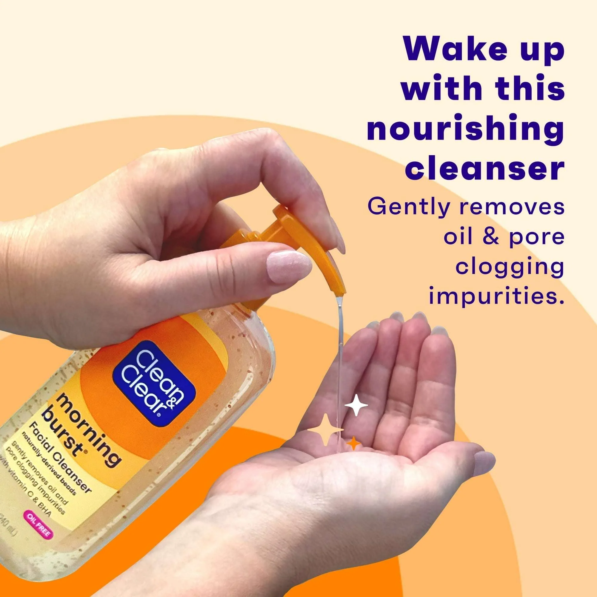 Clean & Clear Morning Burst Oil-Free Gentle Daily Acne Face Wash, 8 fl. oz - Image 2