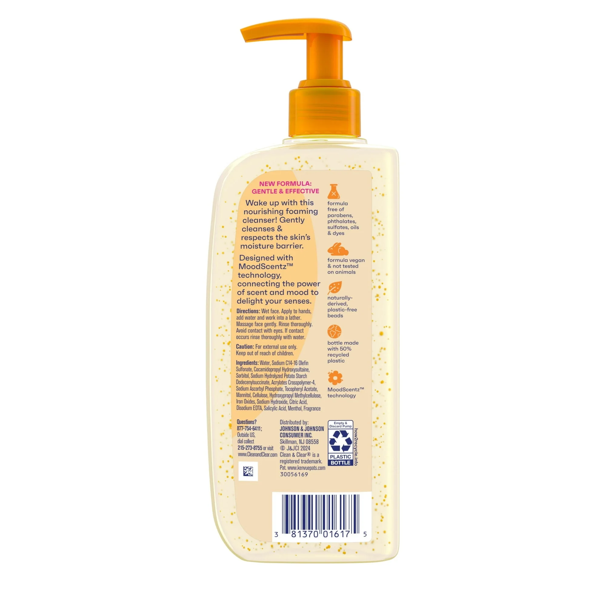 Clean & Clear Morning Burst Oil-Free Gentle Daily Acne Face Wash, 8 fl. oz - Image 7