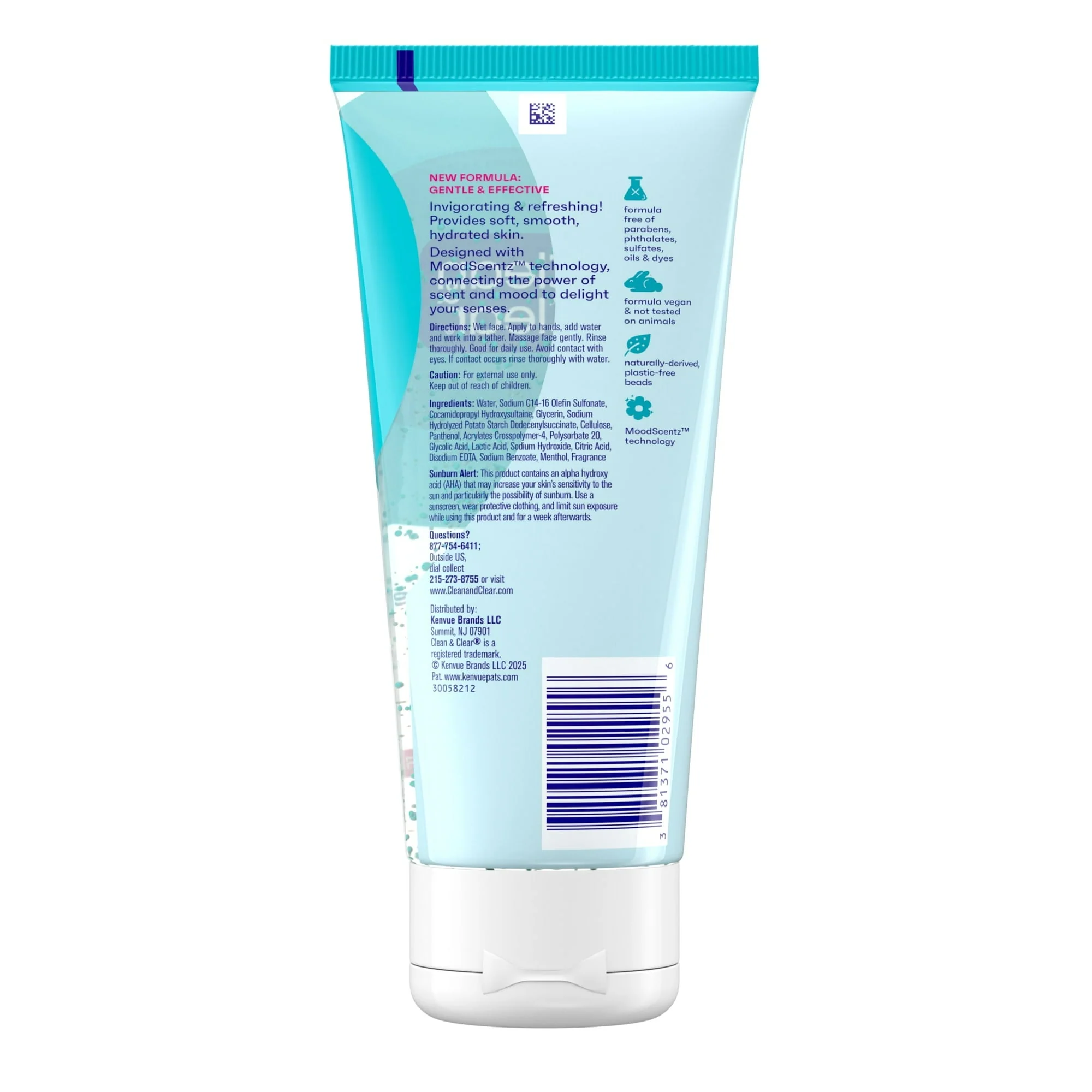 Clean Clear Oil-Free Deep Action Exfoliating Acne Face Wash, Facial Cleanser, 7oz - Image 5
