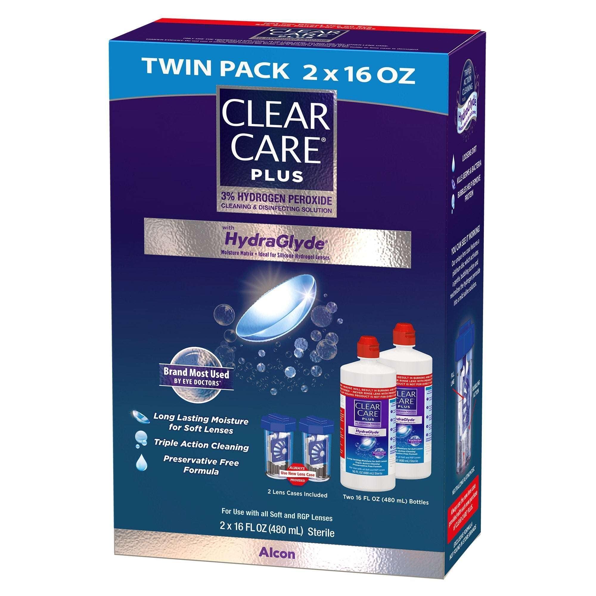 Clear Care Plus Cleaning & Disinfecting Solution, 32 Fluid Ounces - Image 2