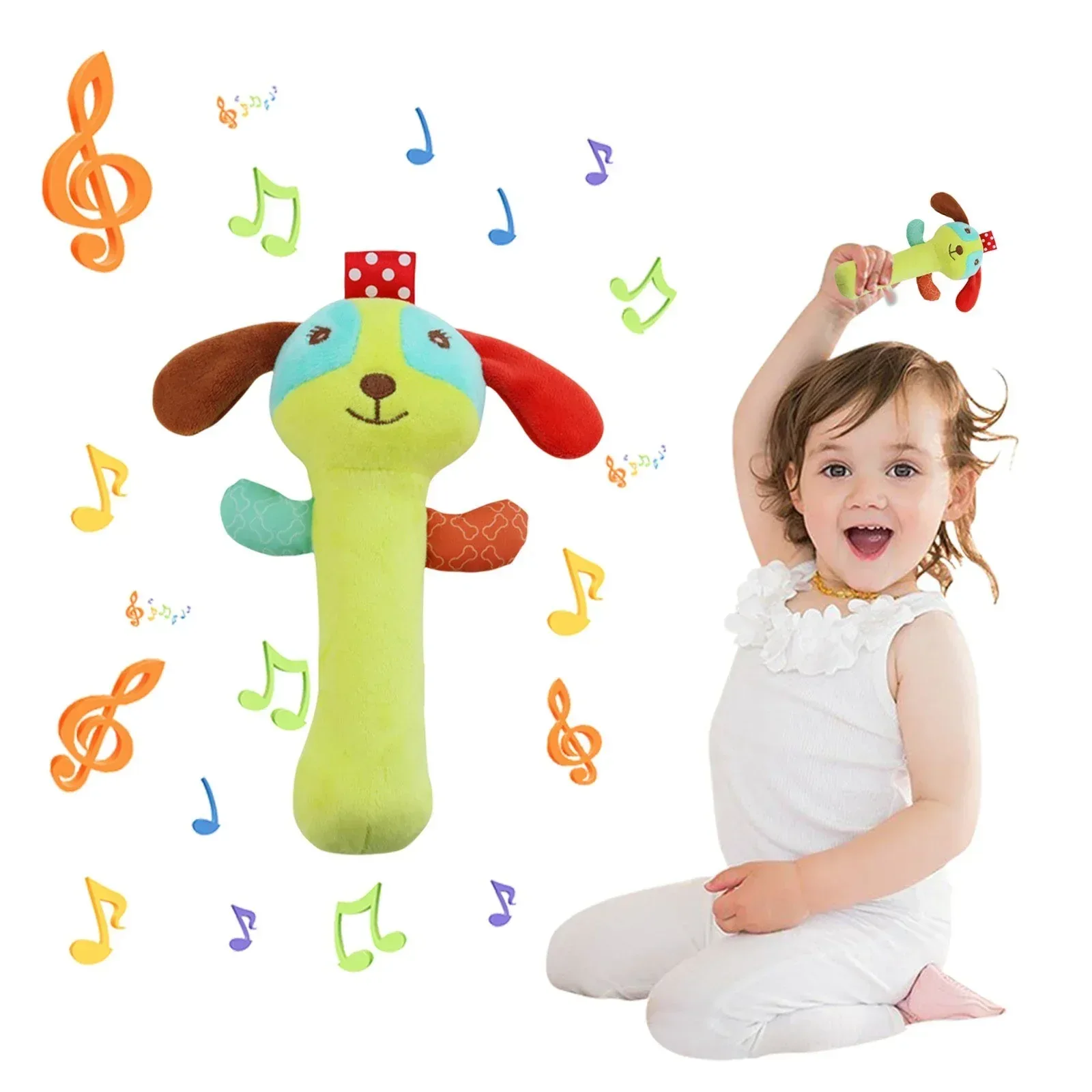 Clear!Tarmeek Baby Soft Rattles Shaker Teething for 0-6 Months Newborn,Infant Developmental Hand Grip Baby Cute Stuffed Animal Doll for 6-12 Months Toddlers,Birthday Gifts for Kids - Image 11