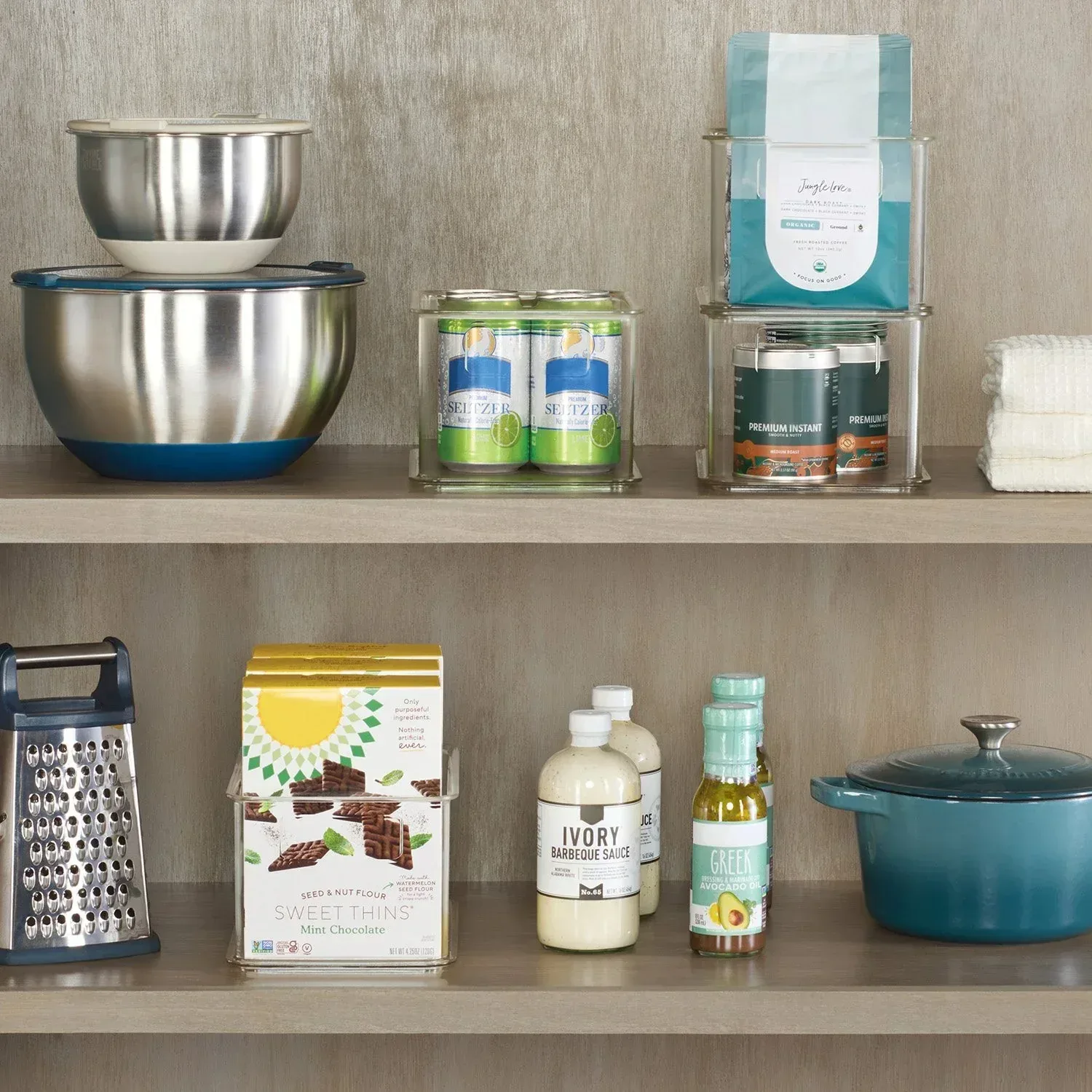 Clearly 4-Piece Clear Plastic Organizing Bin Set - Image 3