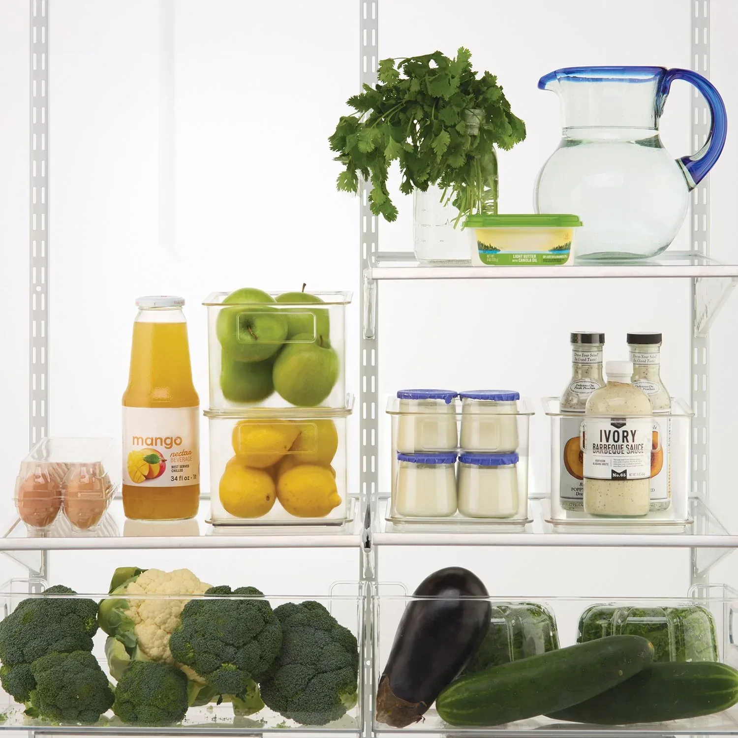 Clearly 4-Piece Clear Plastic Organizing Bin Set - Image 5