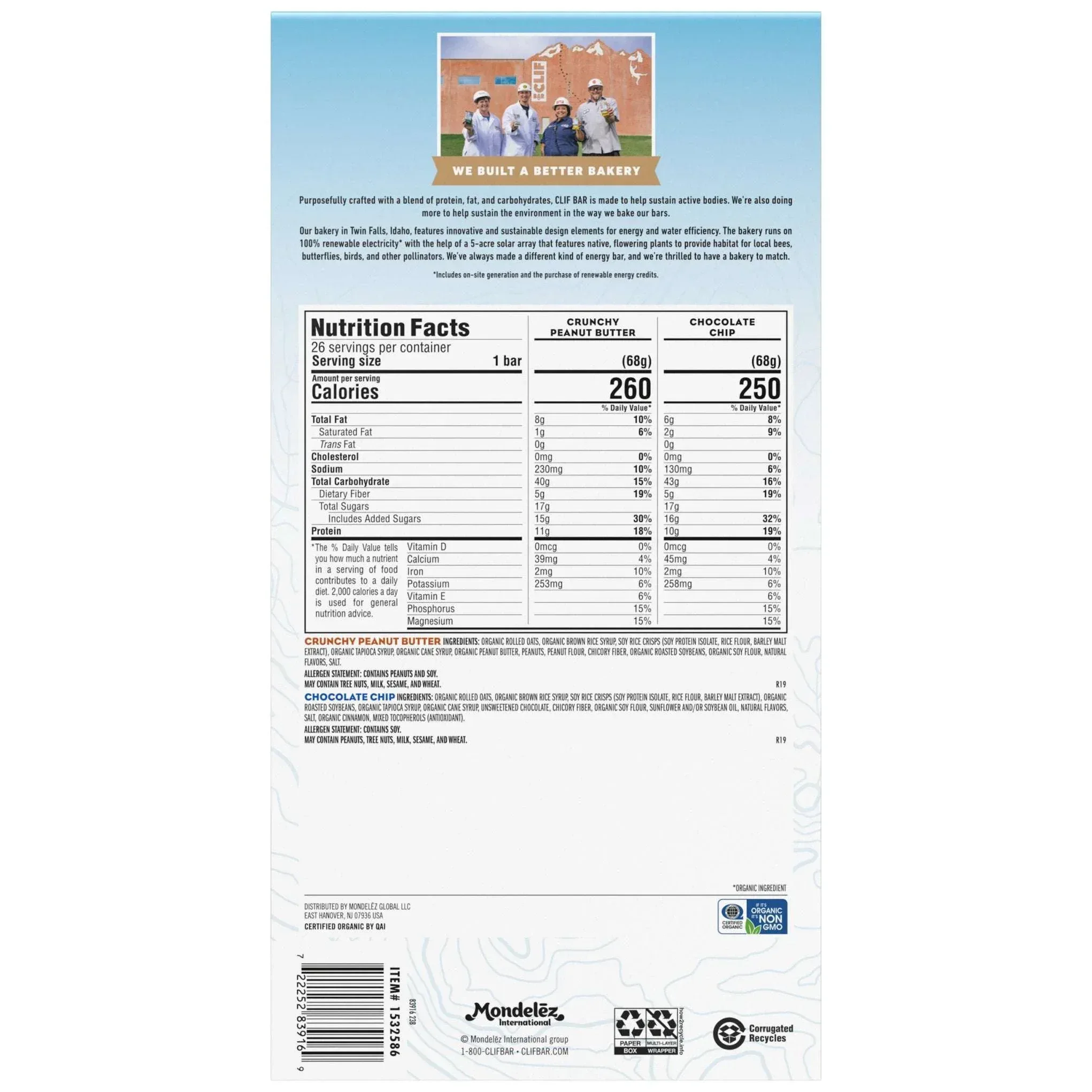 CLIF BAR Energy Bar, Variety Pack, 2.4 oz, 26-count - Image 2