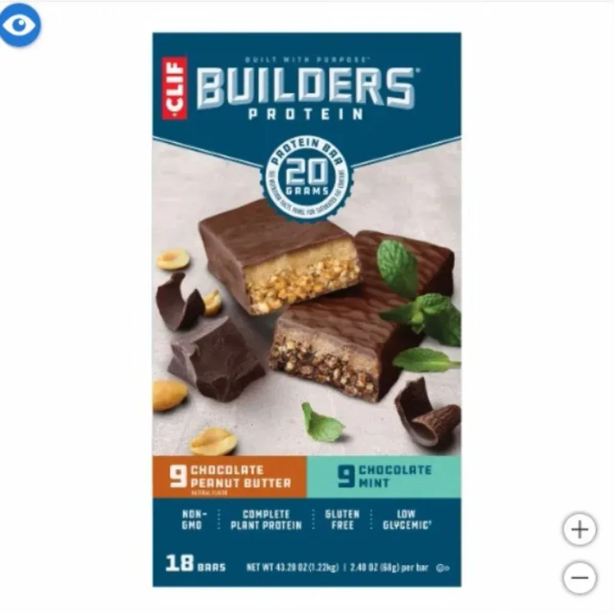 Clif Builder's Protein Bar, Variety Pack, 2.40 oz, 18-count - Image 4