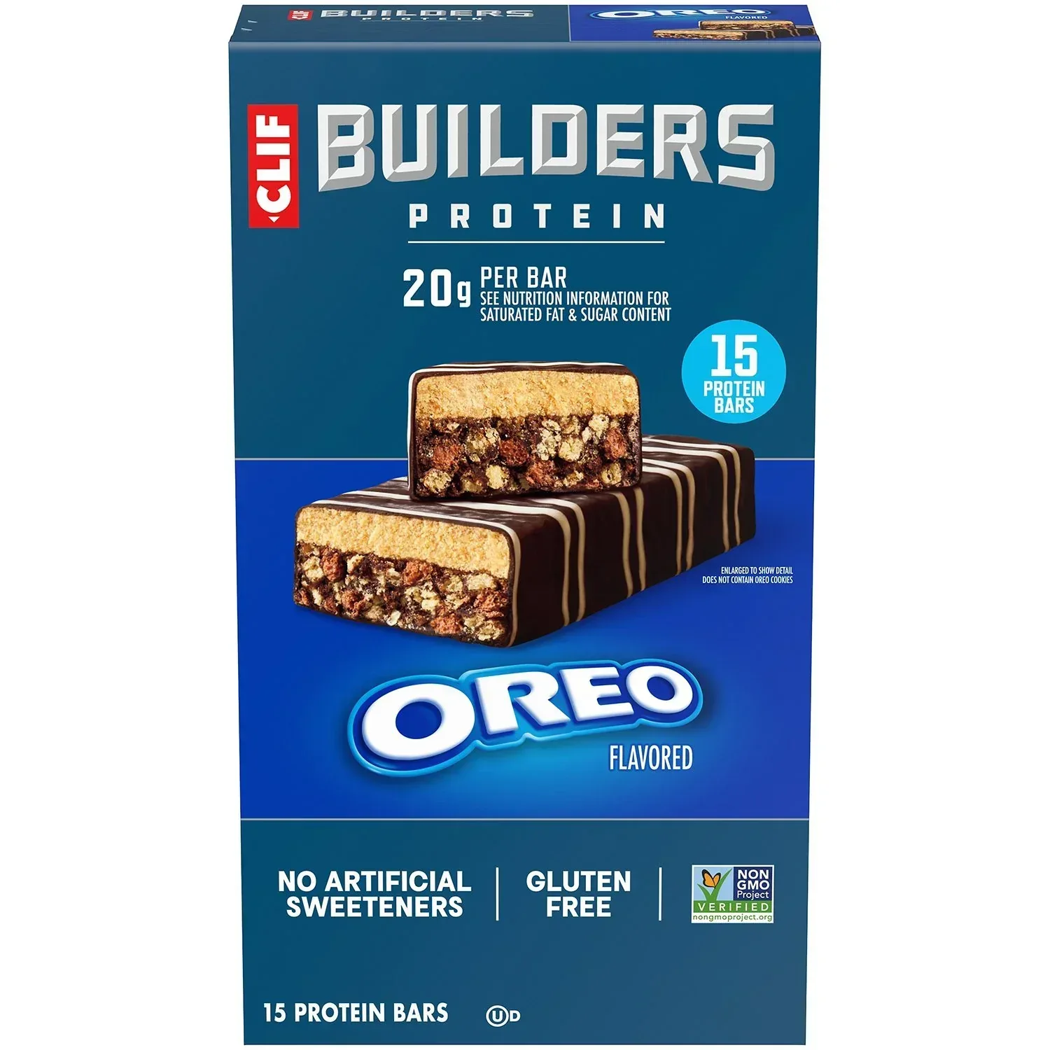 CLIF BUILDERS Protein Bars OREO-Flavored, 2.4 oz., 15 pk.