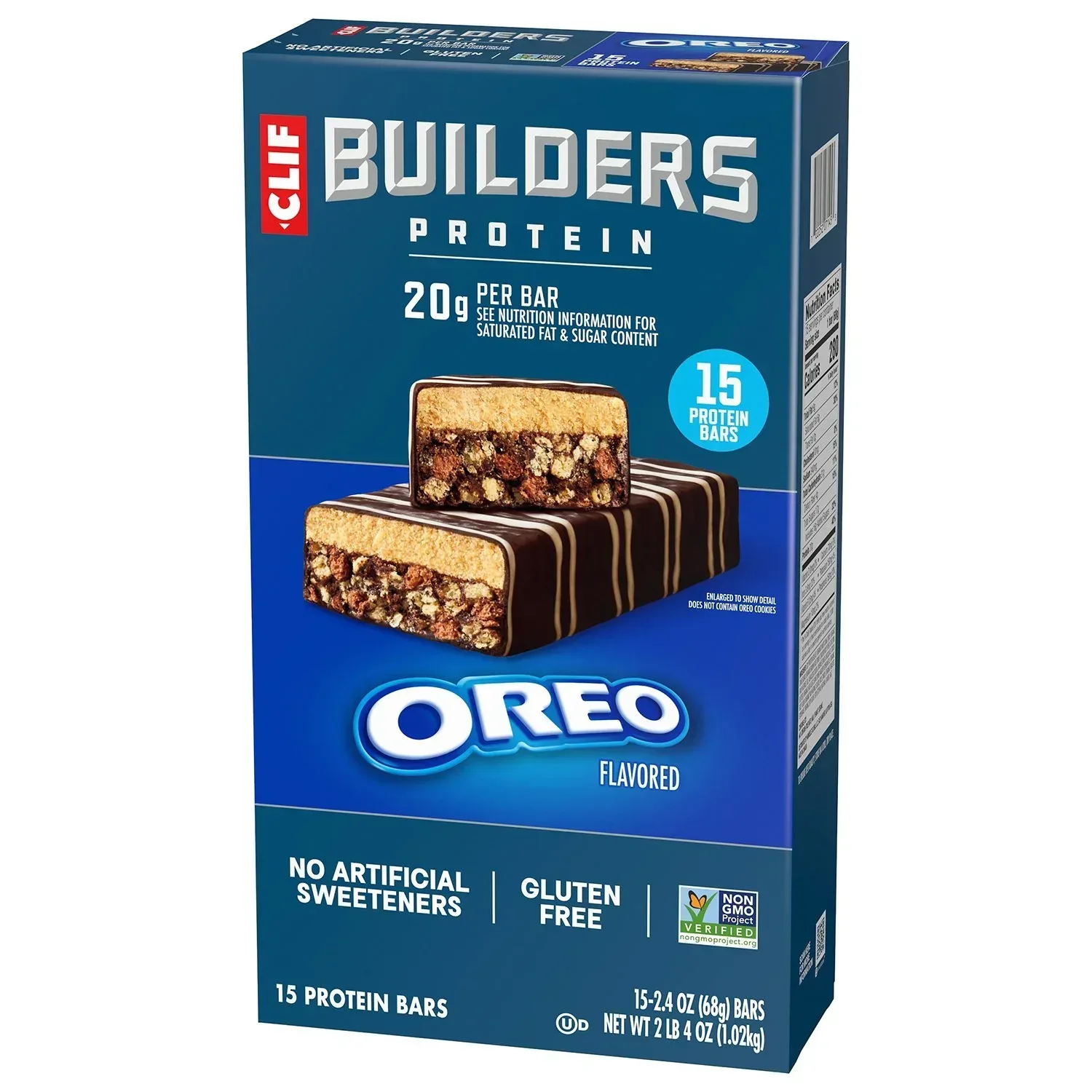 CLIF BUILDERS Protein Bars OREO-Flavored, 2.4 oz., 15 pk. - Image 11