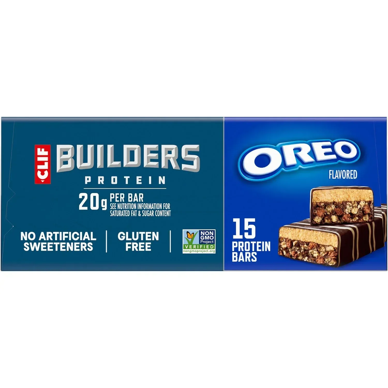 CLIF BUILDERS Protein Bars OREO-Flavored, 2.4 oz., 15 pk. - Image 12
