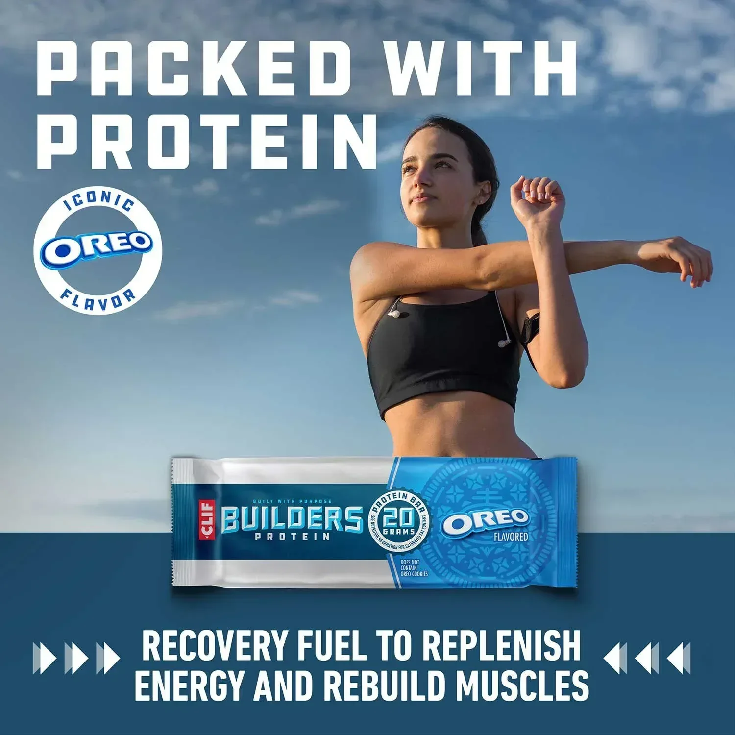 CLIF BUILDERS Protein Bars OREO-Flavored, 2.4 oz., 15 pk. - Image 7