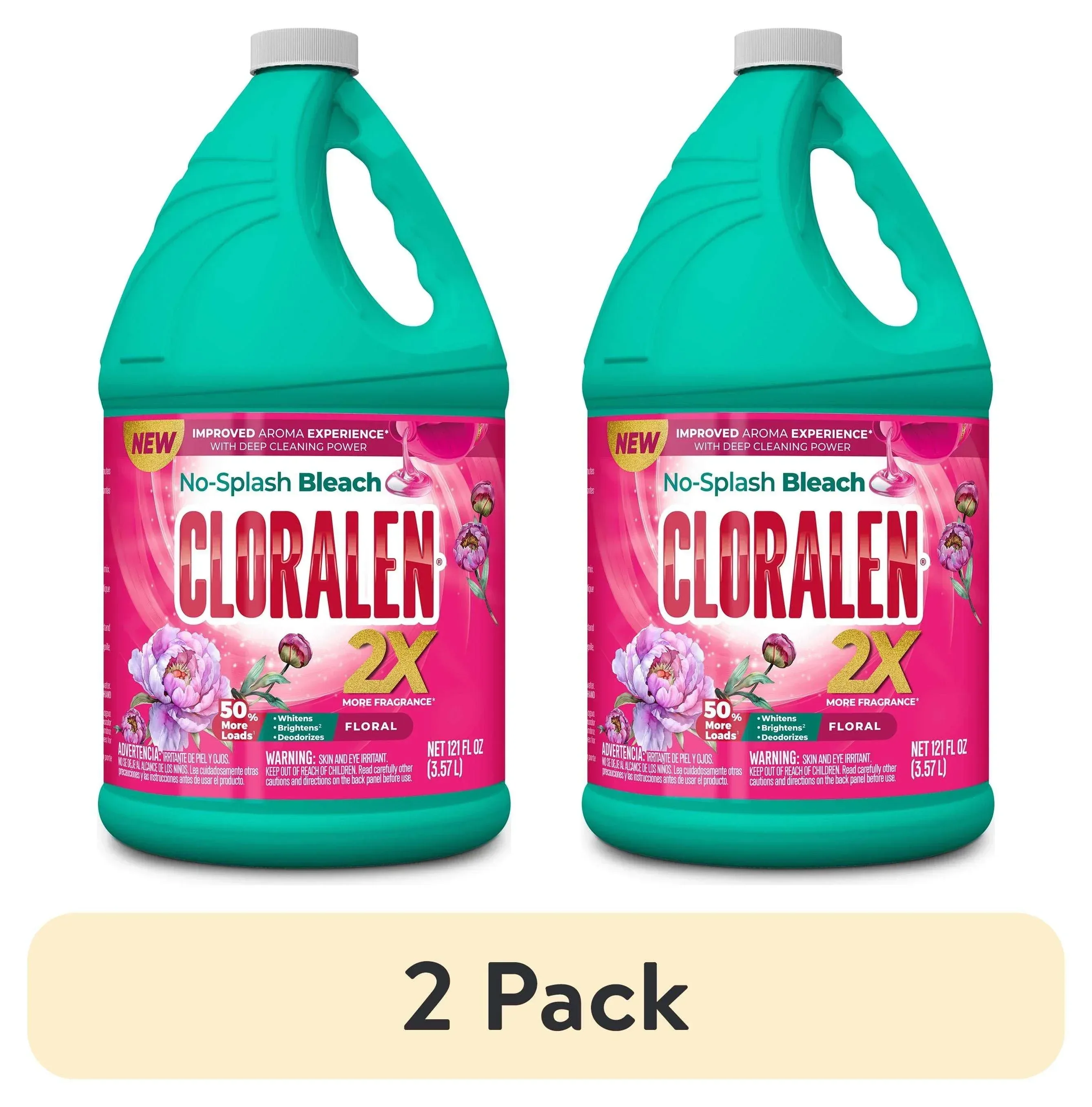Cloralen No-Splash Liquid Scented Bleach, All Purpose Cleaner - Floral Scent, 121 fl oz - Image 8