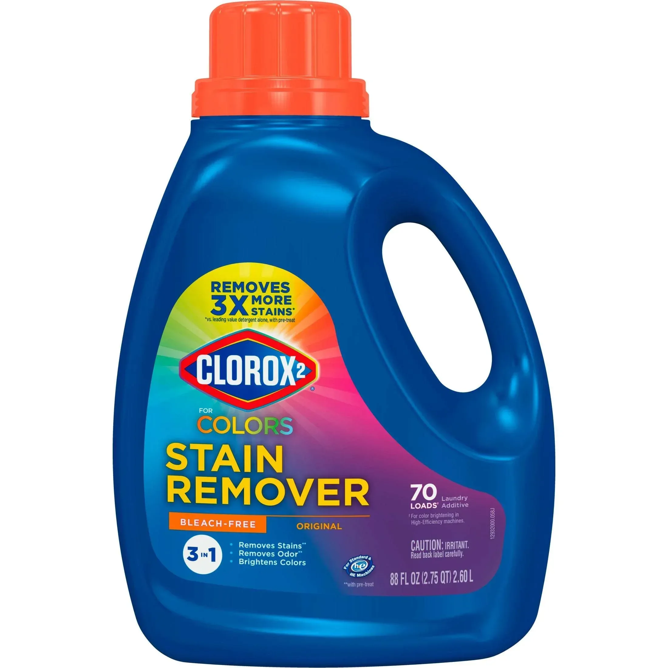 Clorox 2 for Colors Stain Remover and Laundry Additive, Bleach Free, Original, 88 Fluid Ounces - Image 2