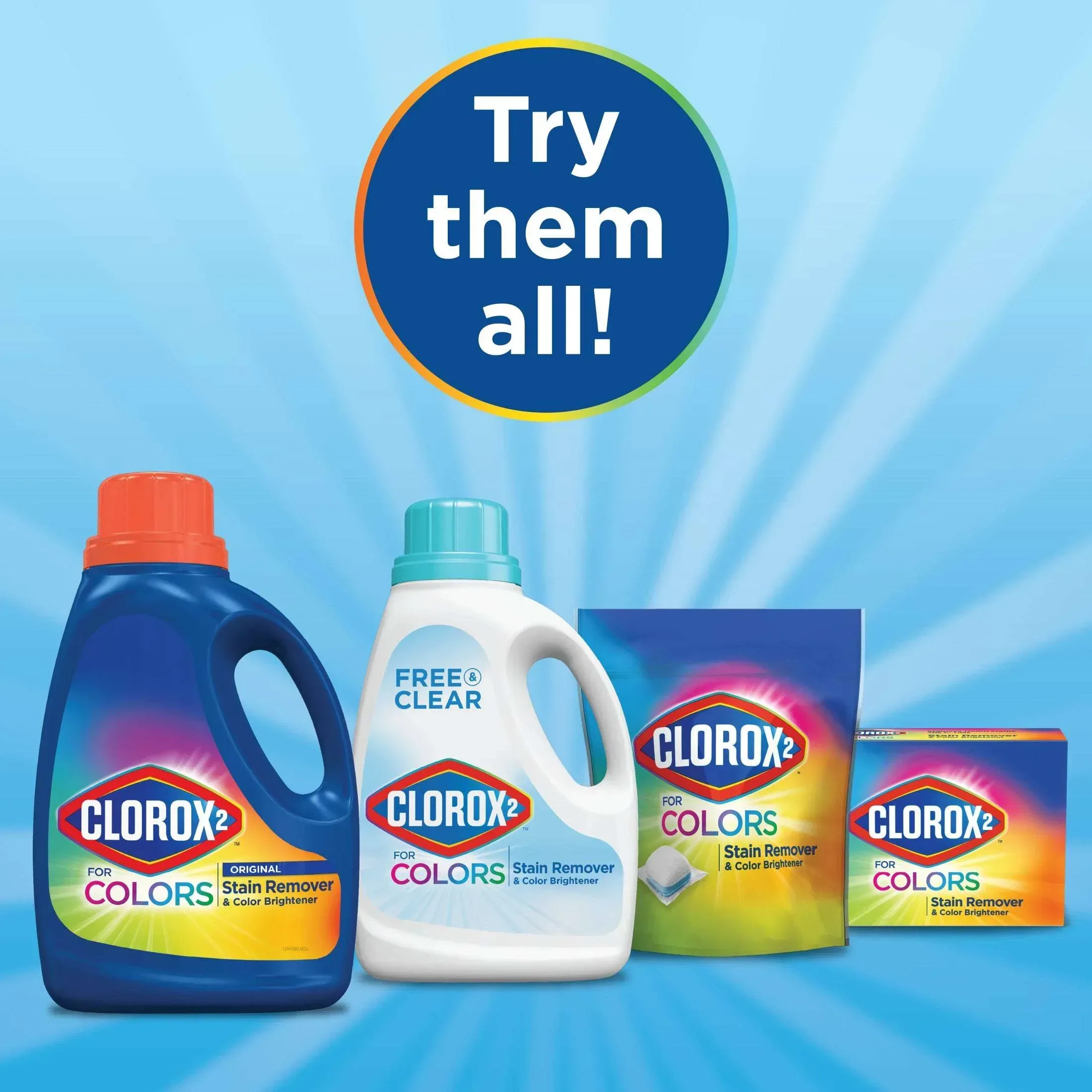 Clorox 2 for Colors Stain Remover and Laundry Additive, Bleach Free, Original, 88 Fluid Ounces - Image 6