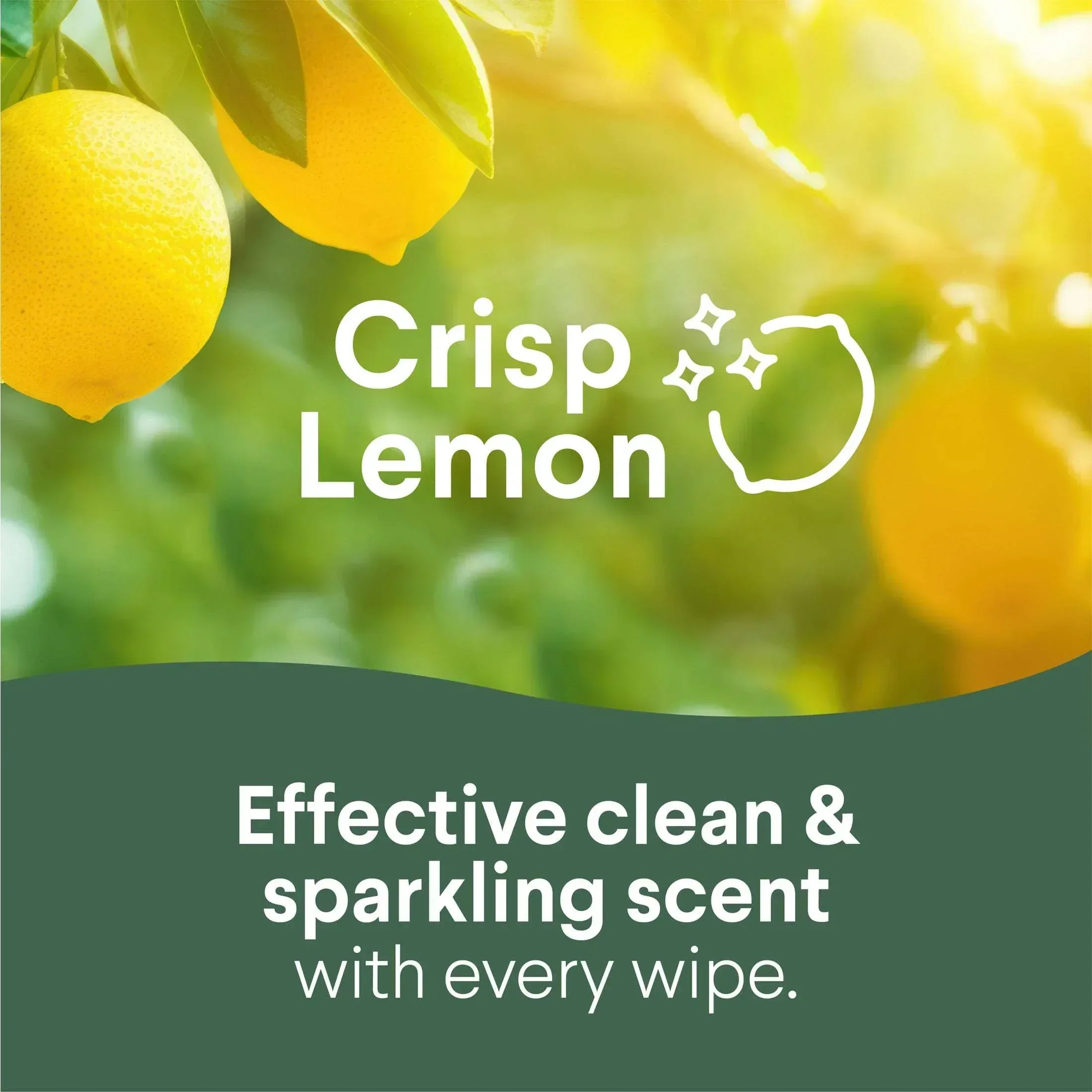 Clorox Disinfecting and Cleaning Wipes, Crisp Lemon and Fresh Scent, 75 Count Each, 3 Pack - Image 8