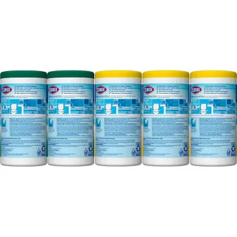 Clorox Disinfecting Bleach-Free Cleaning Wipes, Variety Pack (85 Wipes/Pk., 5 Pk.) - Image 8