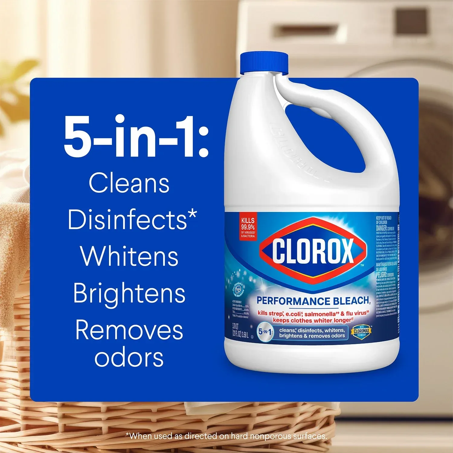 Clorox Performance Bleach, 3 ct., 363 fl. oz. - Image 7