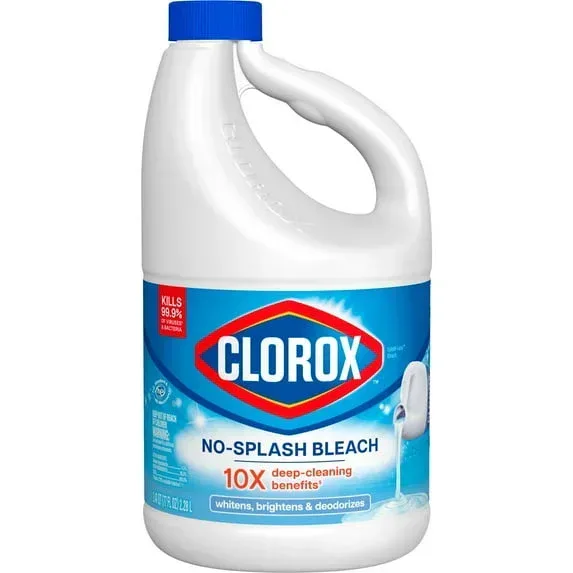 Clorox Splash-Less Liquid Bleach, Regular Scent, 77 fl oz - Image 6
