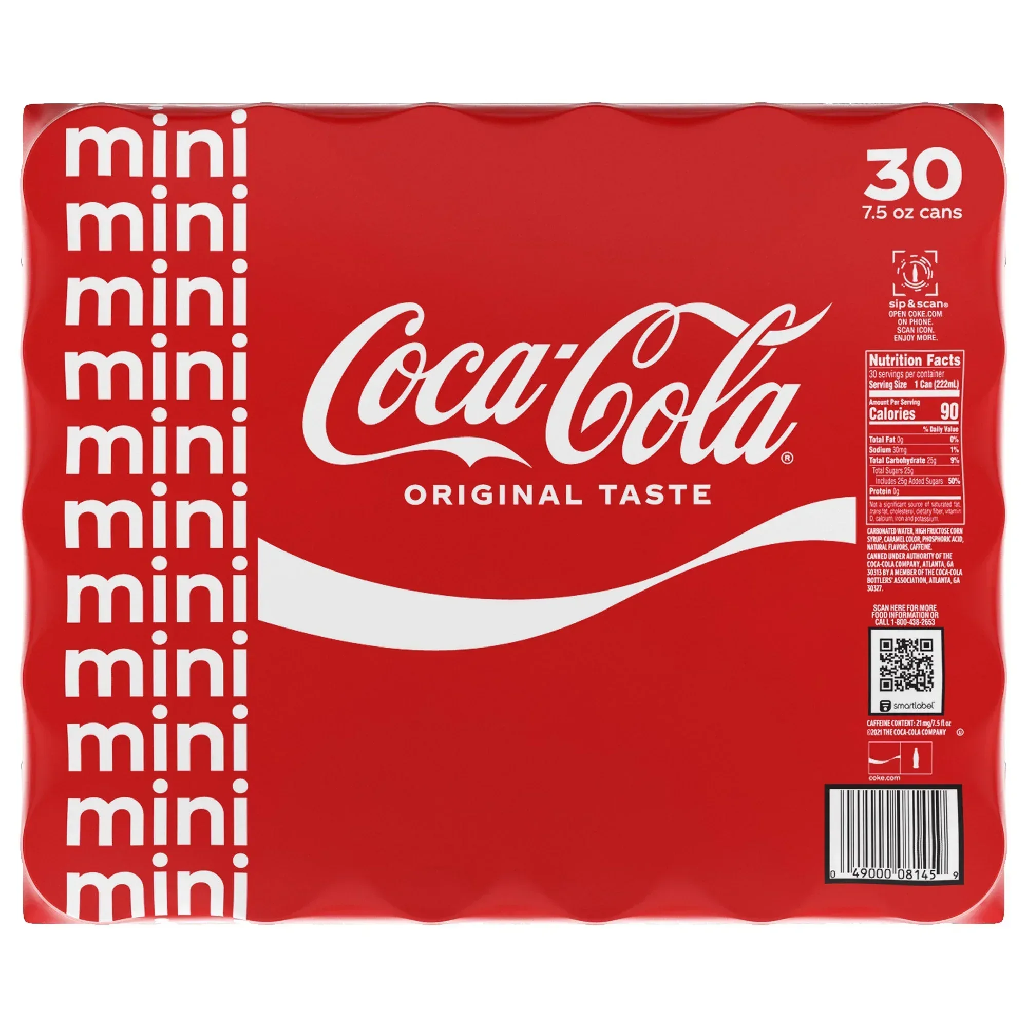 Coca-Cola Mini, 7.5 fl oz, 30-count - Image 3