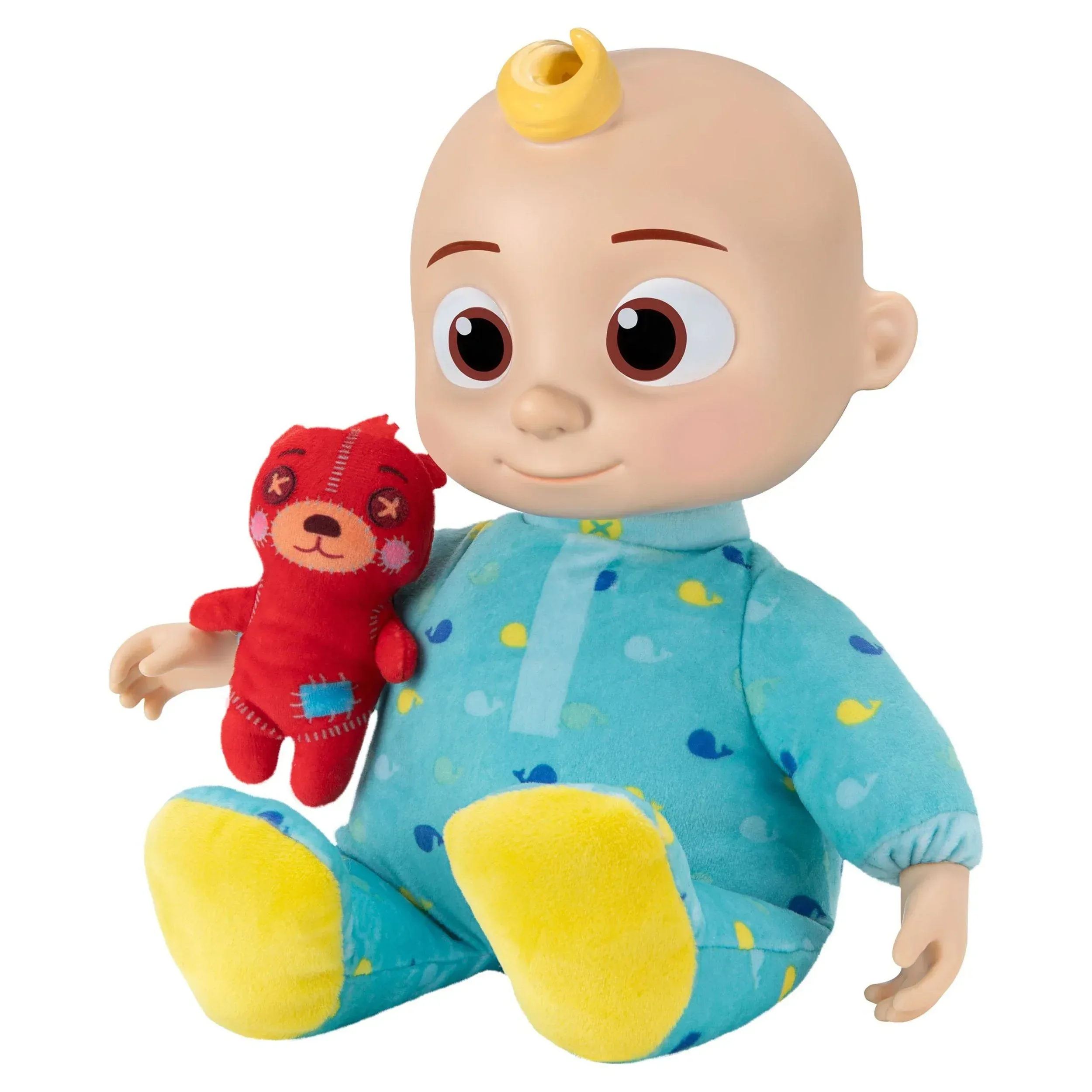 CoComelon Musical Bedtime JJ 12 inch Doll - Soft Plush Body – Includes Feature Plush and Small Teddy Bear Plush - Image 4