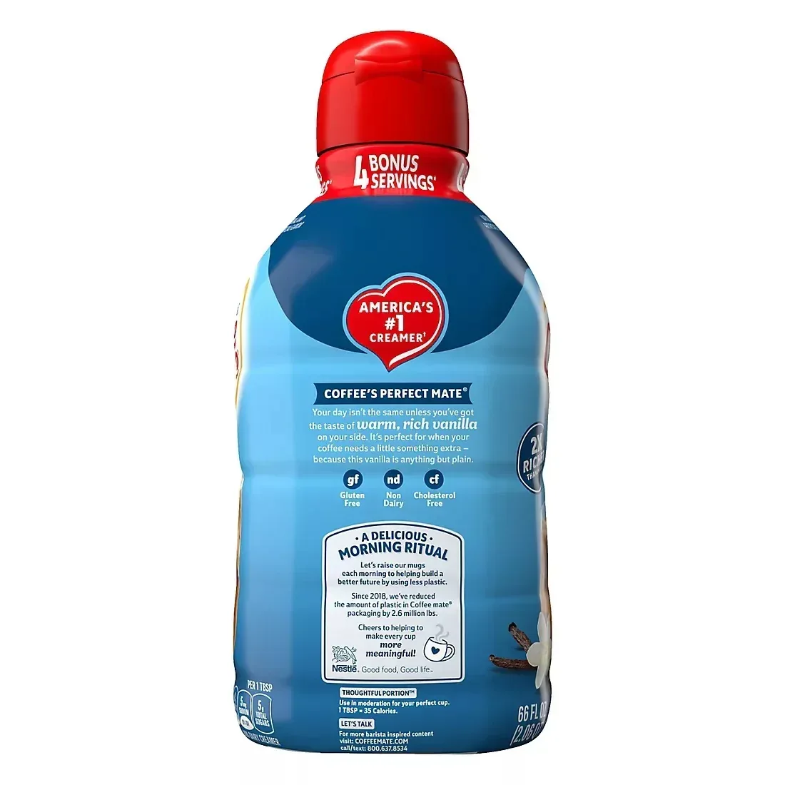 Coffee-Mate French Vanilla Creamer, 66 fl. oz. - Image 3