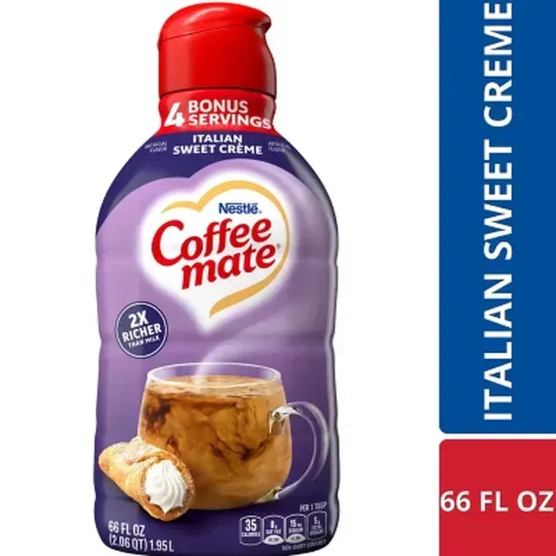 Coffee Mate Italian Sweet Creme Liquid Coffee Creamer (66 Fl. Oz.) - Image 8