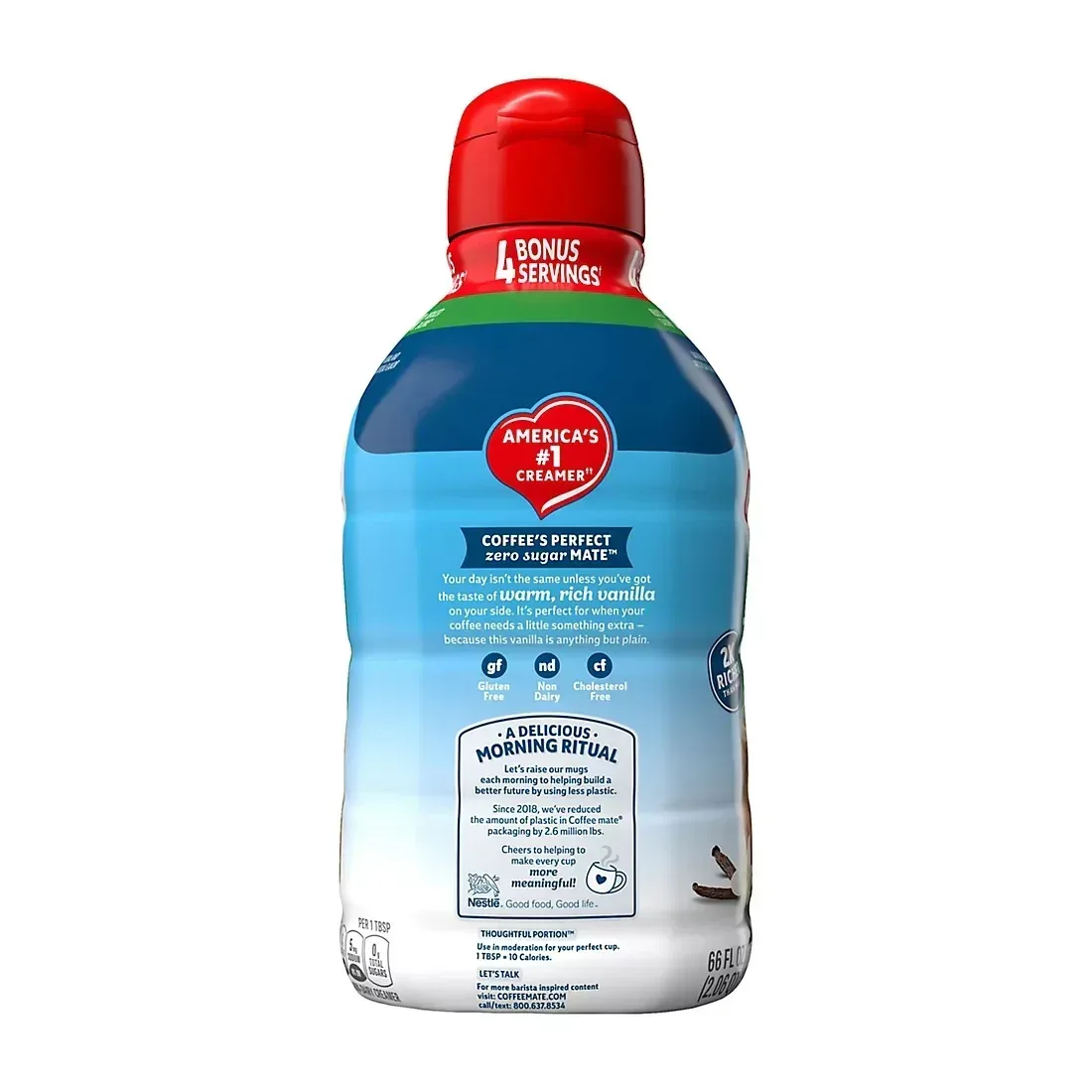 Coffee-Mate Sugar Free French Vanilla, 66 fl. oz. - Image 2