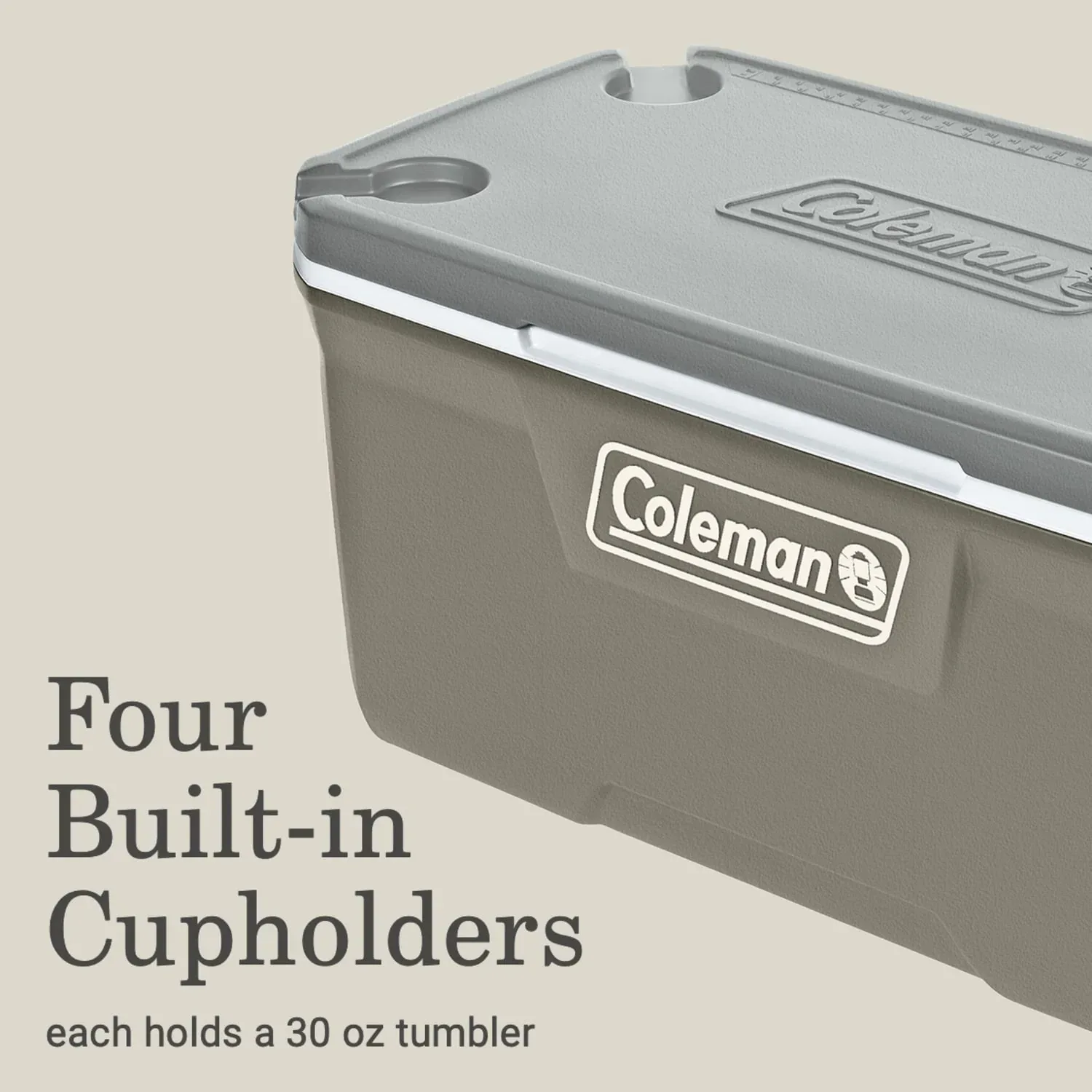 Coleman 316 Series 120QT Hard Chest Cooler, Silver Ash - Image 4