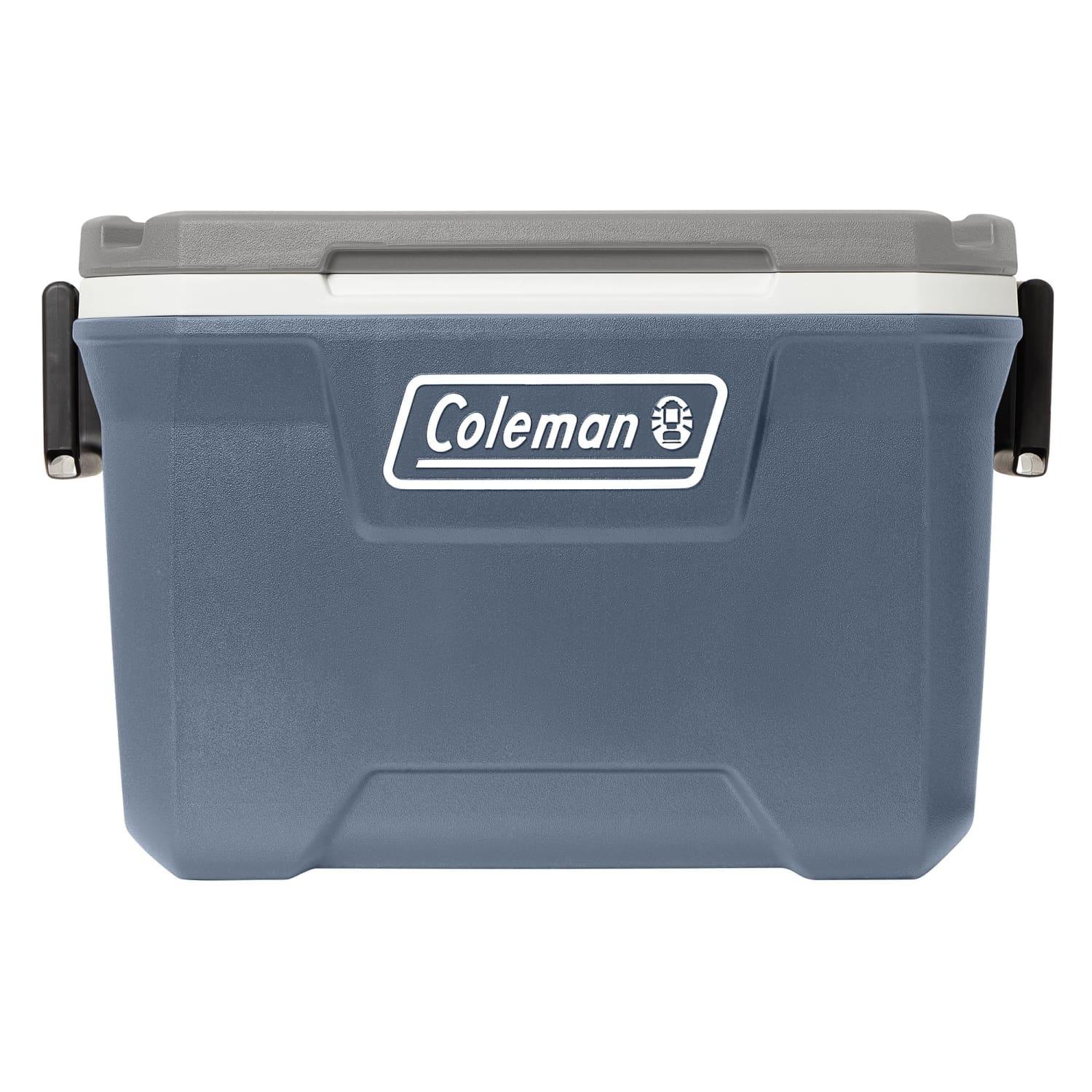 Coleman 52 qt Hard Sized Cooler / Ice Chest, 316 Series, Lakeside Blue