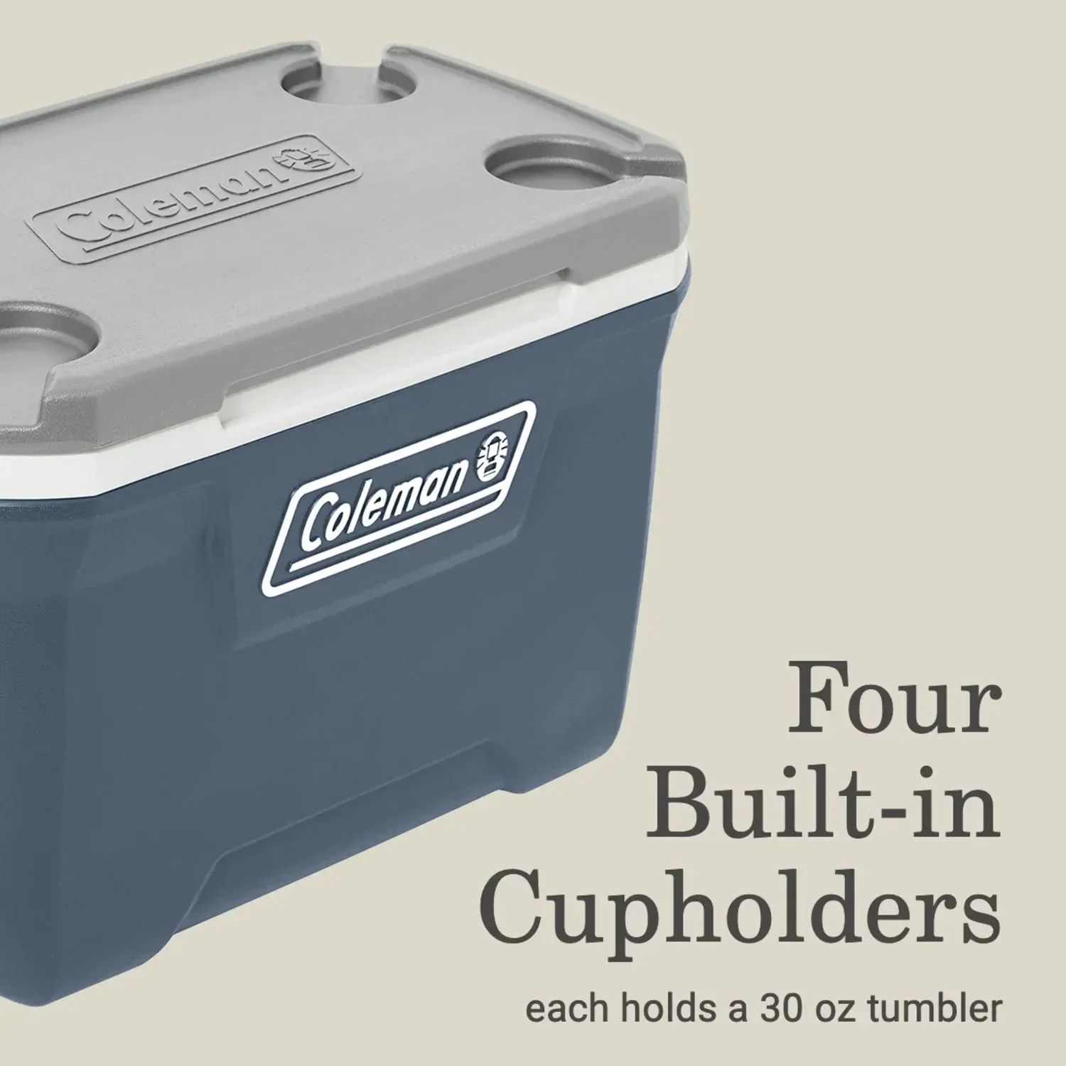 Coleman 52 qt Hard Sized Cooler / Ice Chest, 316 Series, Lakeside Blue - Image 4