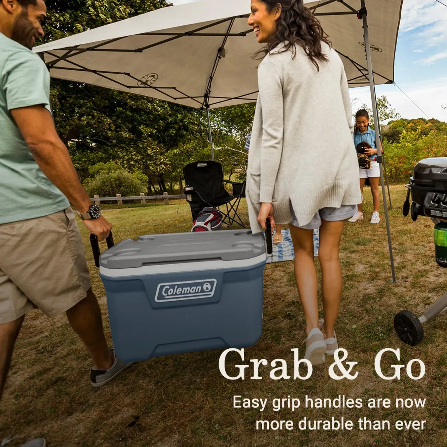 Coleman 52 qt Hard Sized Cooler / Ice Chest, 316 Series, Lakeside Blue - Image 6