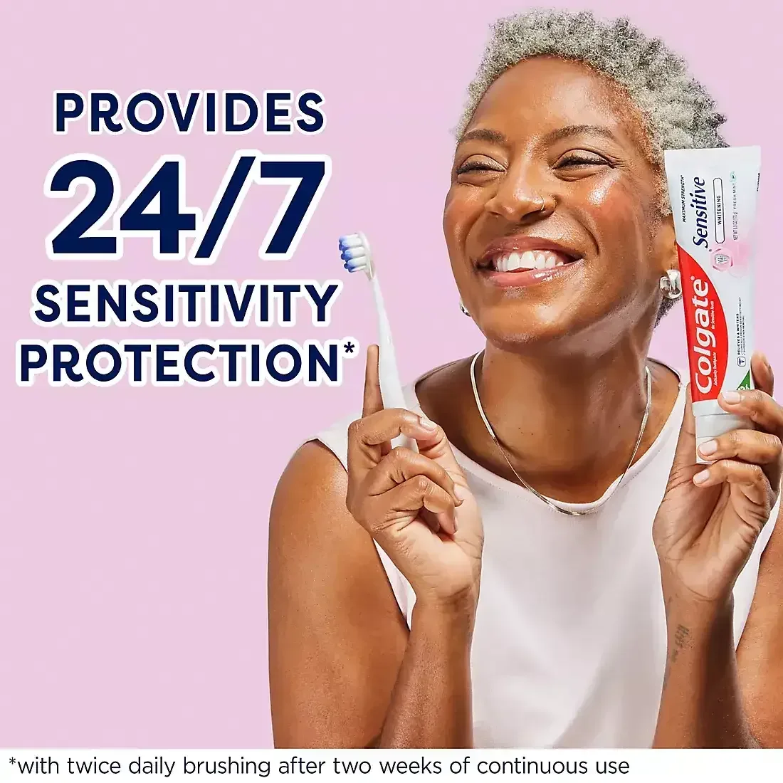 Colgate Sensitive Whitening Toothpaste, Cavity Protection Mint Toothpaste Gel, 4 pk./6 oz - Image 3