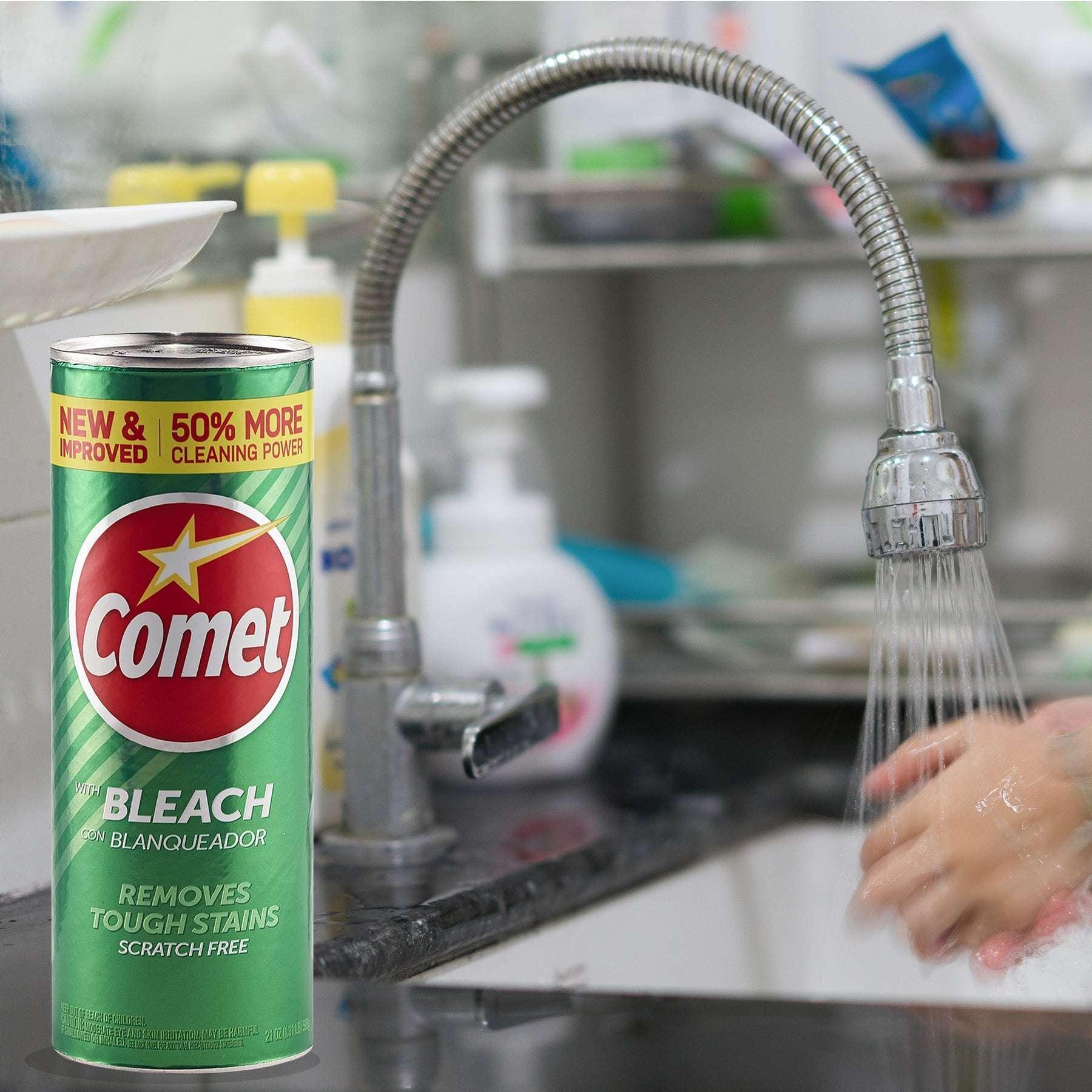 Comet Multipurpose Cleaning Powder with Bleach, 21 oz - Image 10