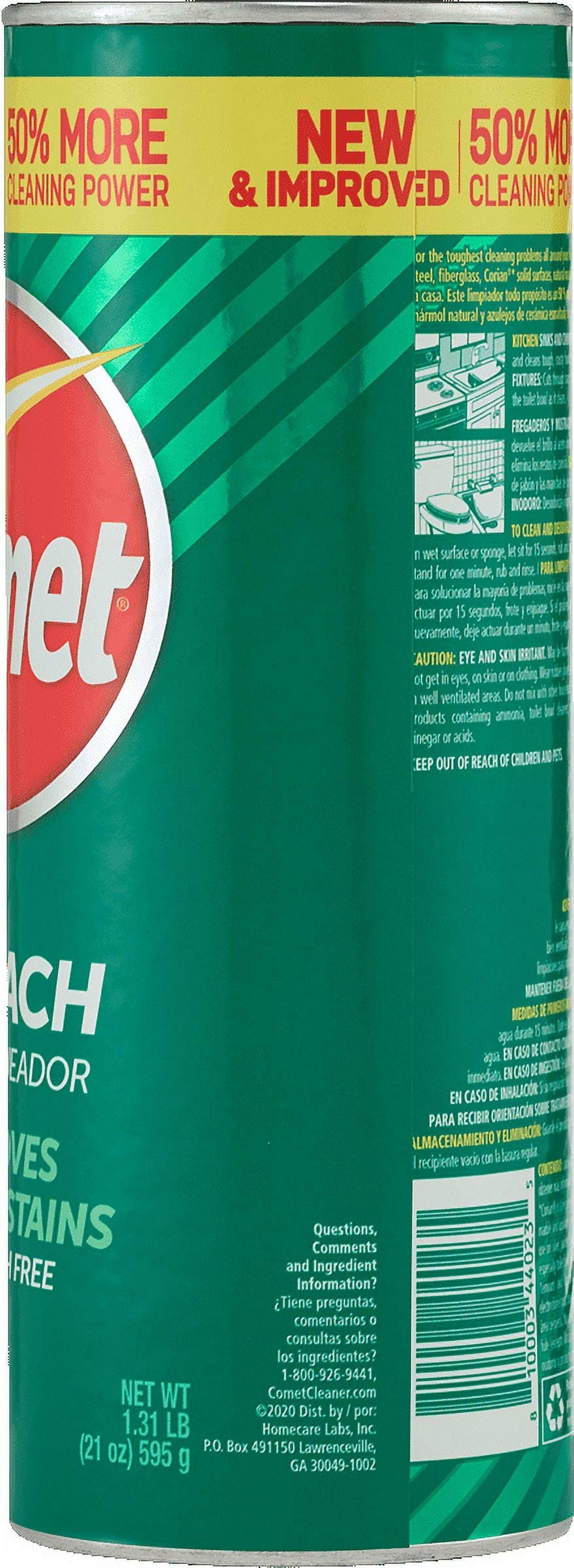 Comet Multipurpose Cleaning Powder with Bleach, 21 oz - Image 2