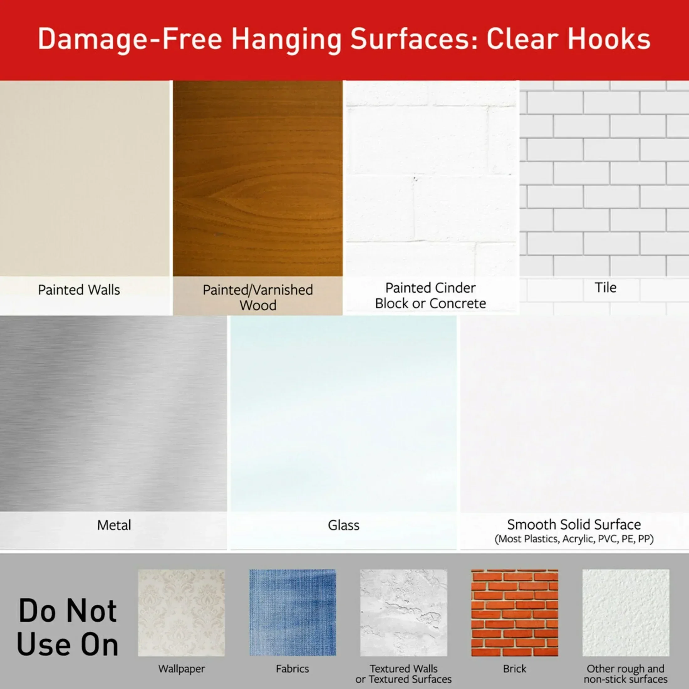 Command Decorating Clips, Clear, 20 Wall Hooks - Image 7