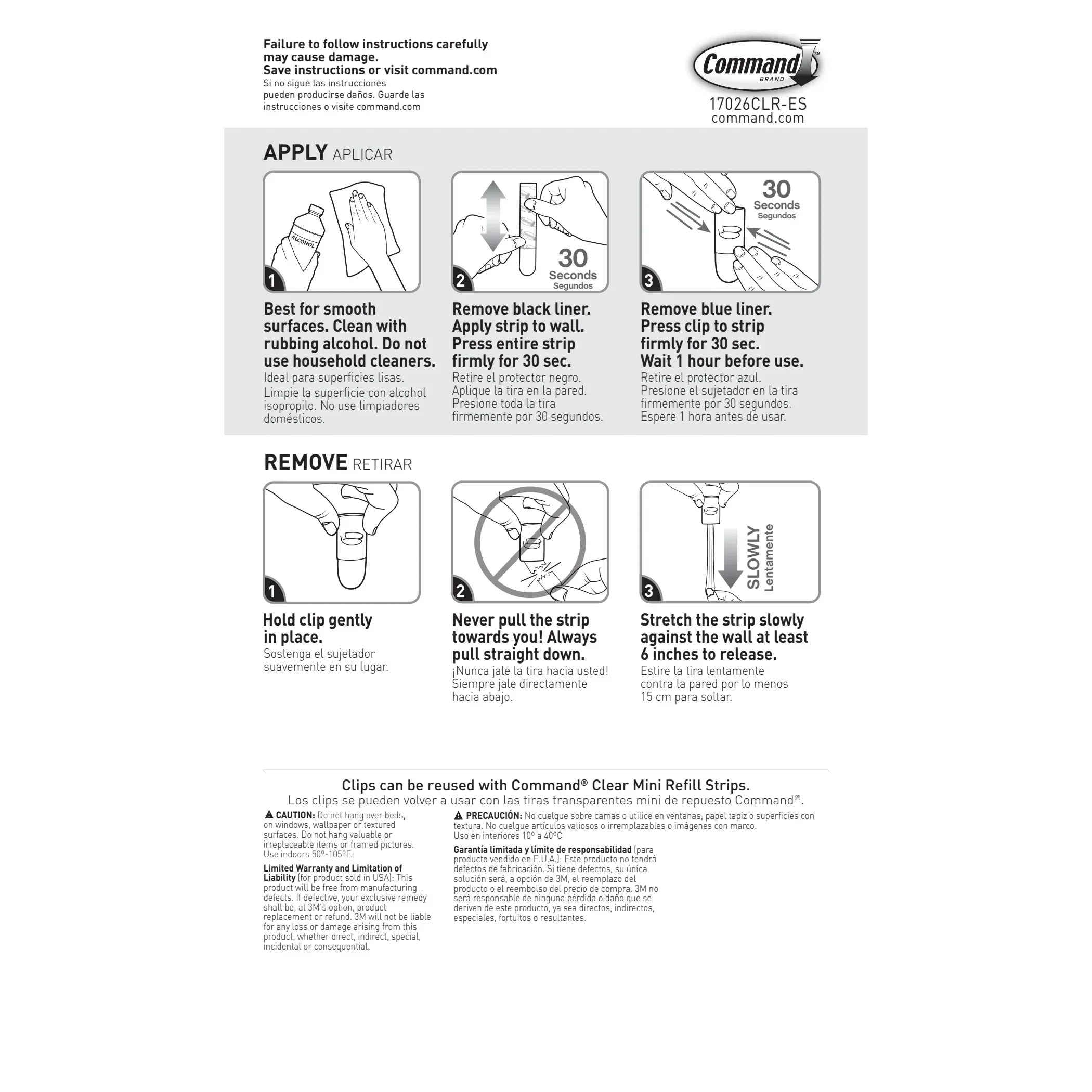 Command Decorating Clips, Clear, 20 Wall Hooks - Image 8